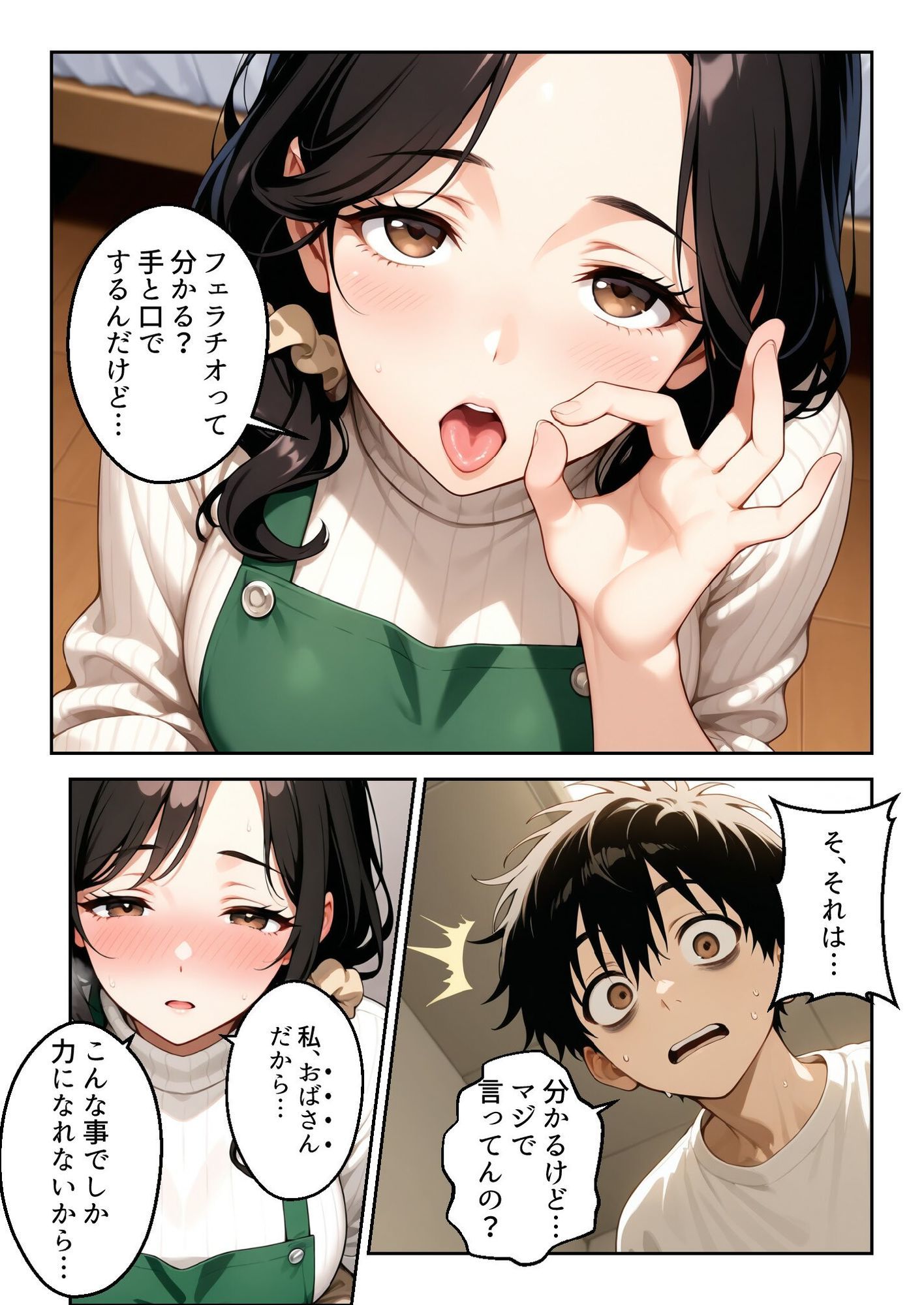 深夜の受験勉強。義母の差し入れは裏口（アナル）でした。 - サンプル画像 3