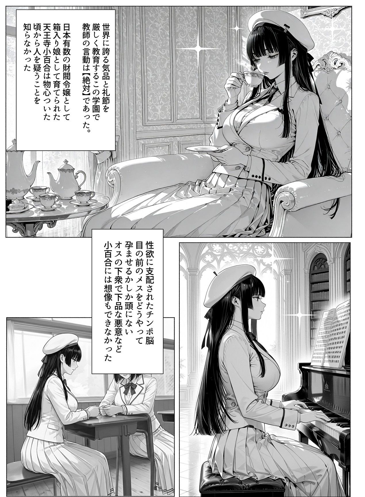 温室育ちのお嬢様をオナホにするのは簡単すぎる-天王寺小百合-編 - サンプル画像 2