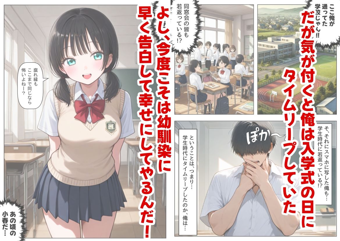 片思いの幼馴染は俺が何度タイムリープしても、非処女になる件 - サンプル画像 6