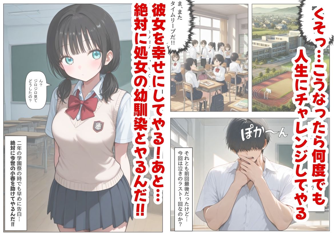 片思いの幼馴染は俺が何度タイムリープしても、非処女になる件 - サンプル画像 8