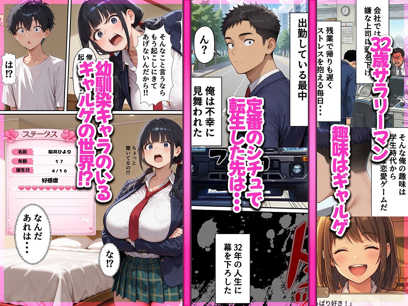 ギャルゲー世界に転生したら、ヒロイン達がライバルキャラに次々と寝取られた - サンプル画像 1