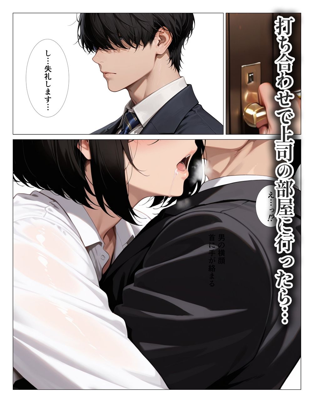 肉食過ぎるクールな上司に出張先で中出しさせられ続けた話 - サンプル画像 3