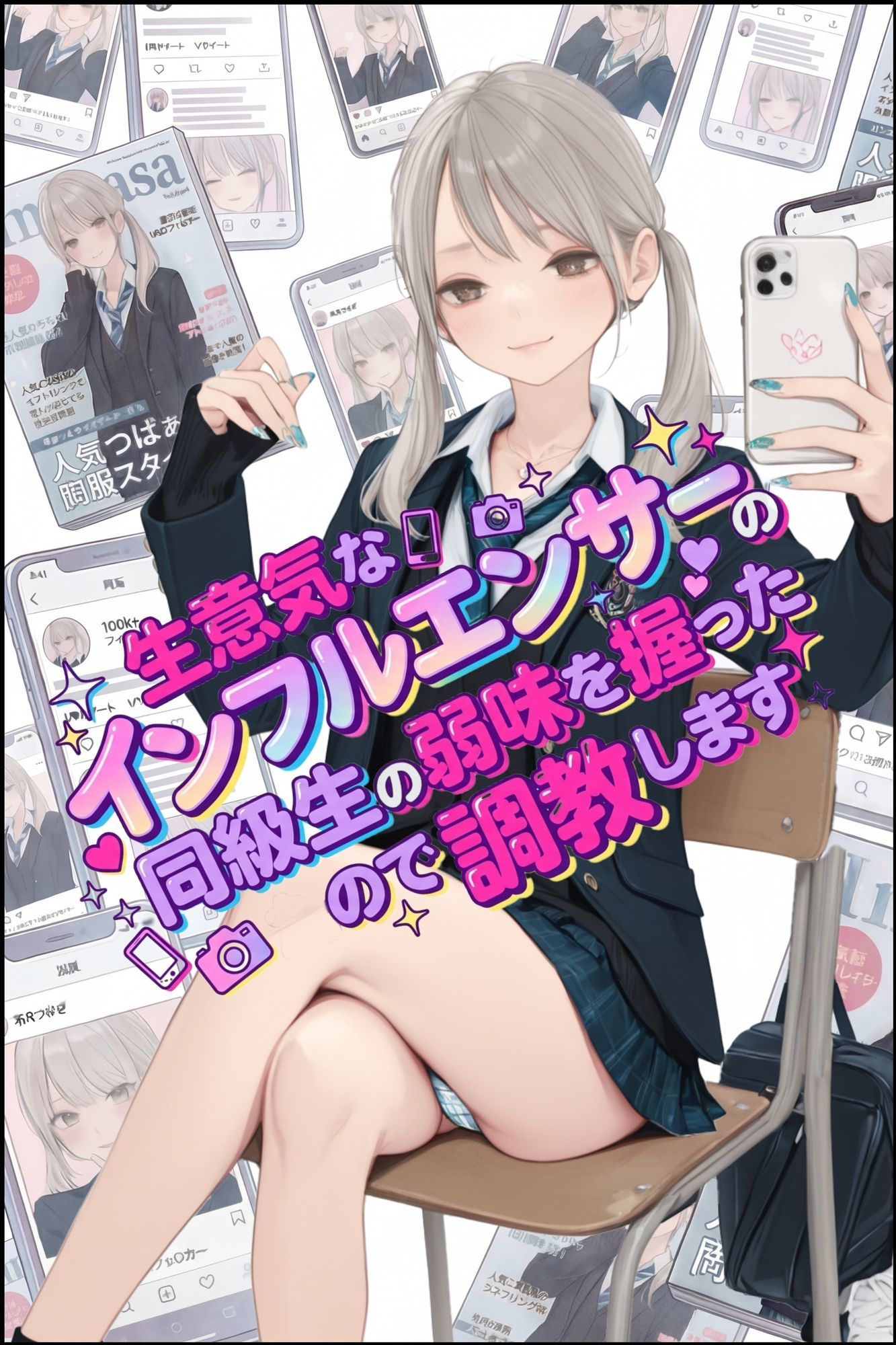生意気なインフエンサーの同級生の弱味を握ったので 調教します - サンプル画像 1