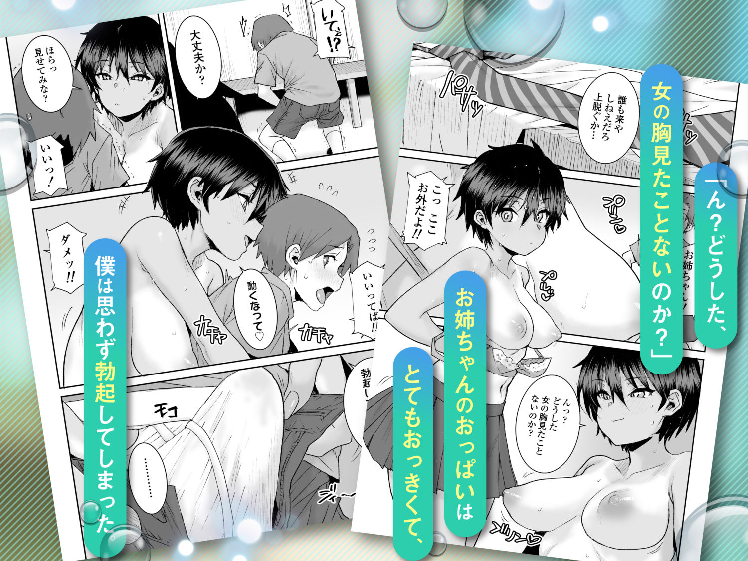 無口で気の強いボーイッシュなお姉ちゃんで僕は童貞を卒業しました - サンプル画像 2