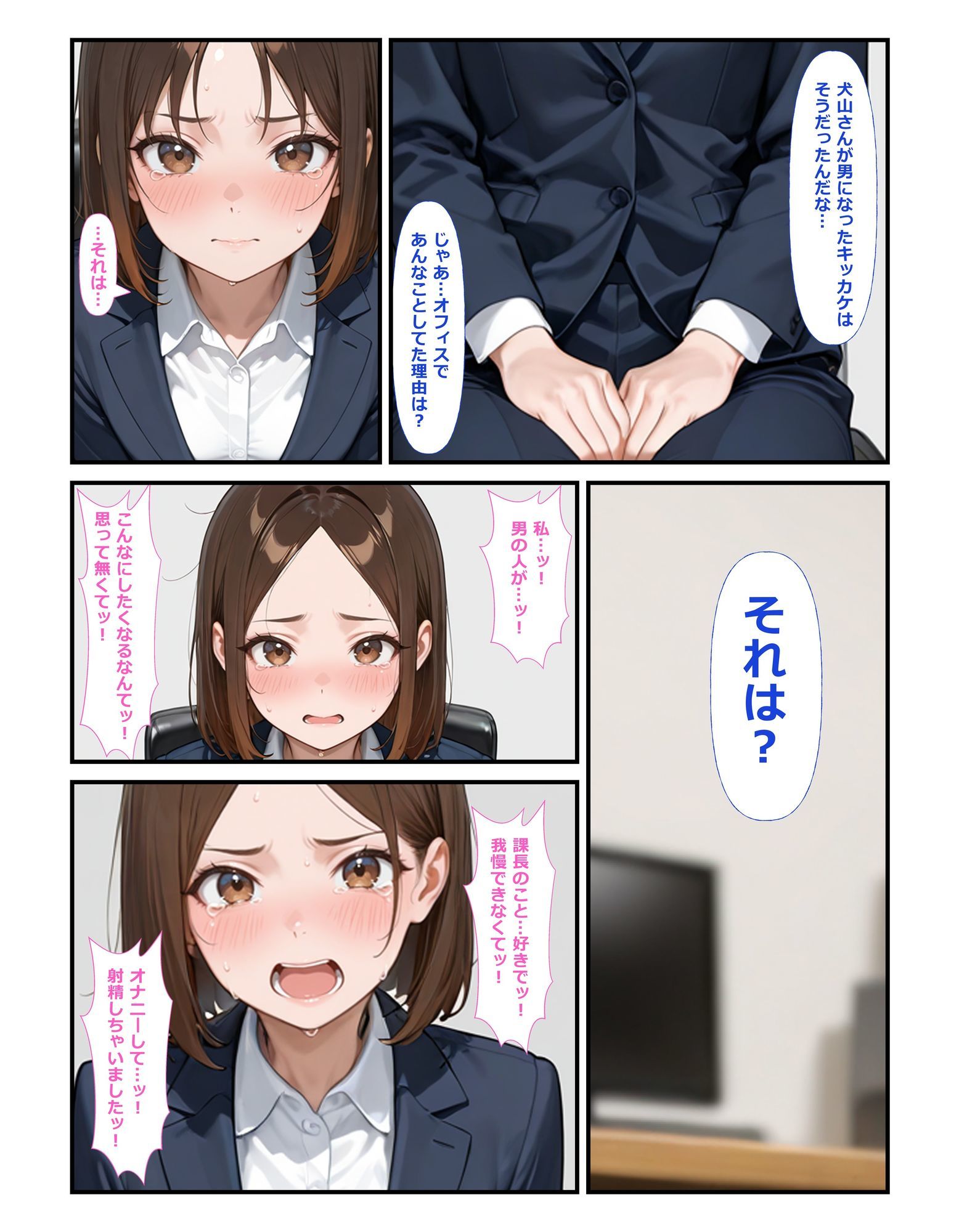 部下の犬山さん♀が職場でオナニー♂してた - サンプル画像 5