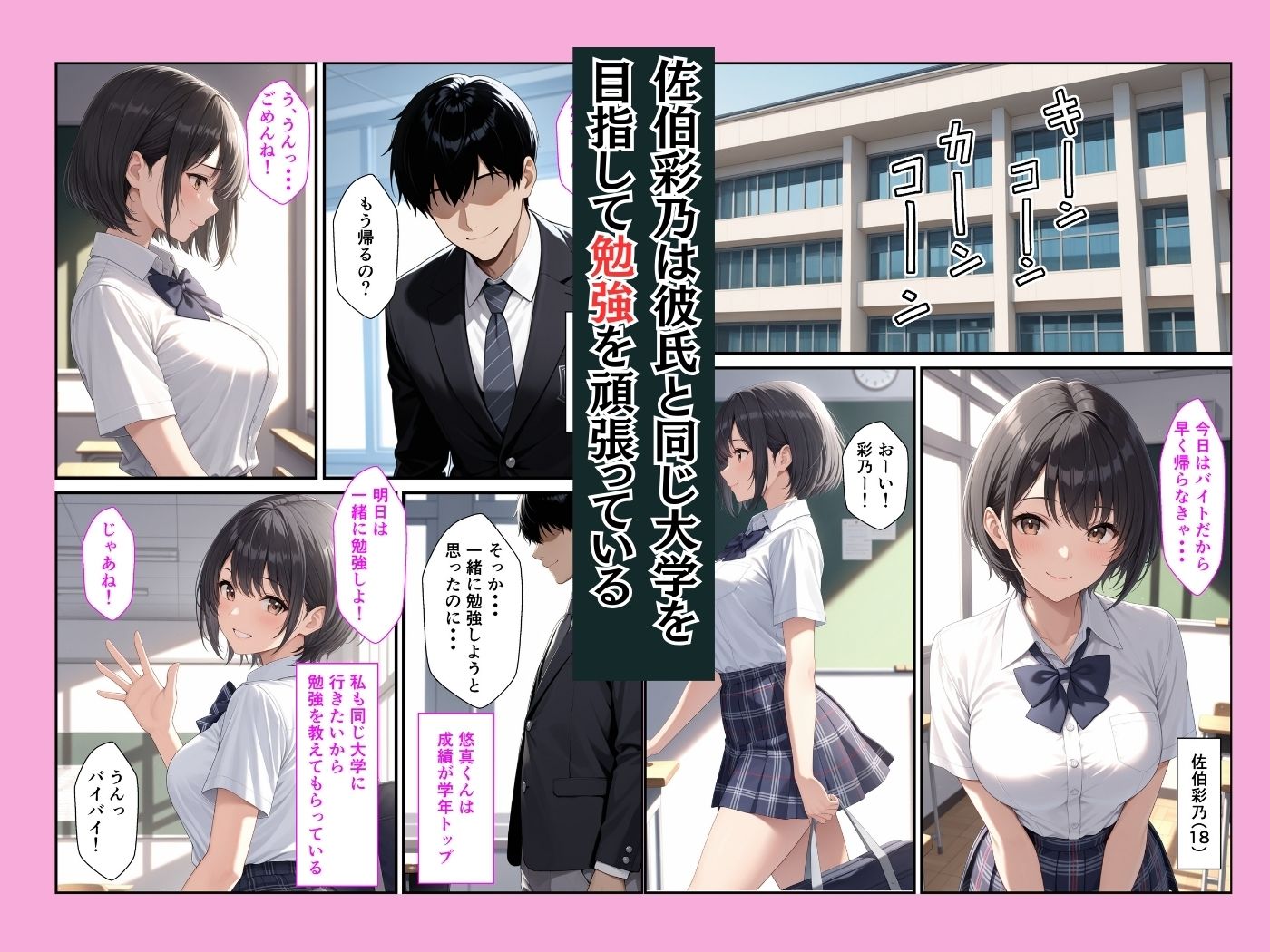 進路のために純情な女子校生が担任教師の女になって完堕ちするまで - サンプル画像 1