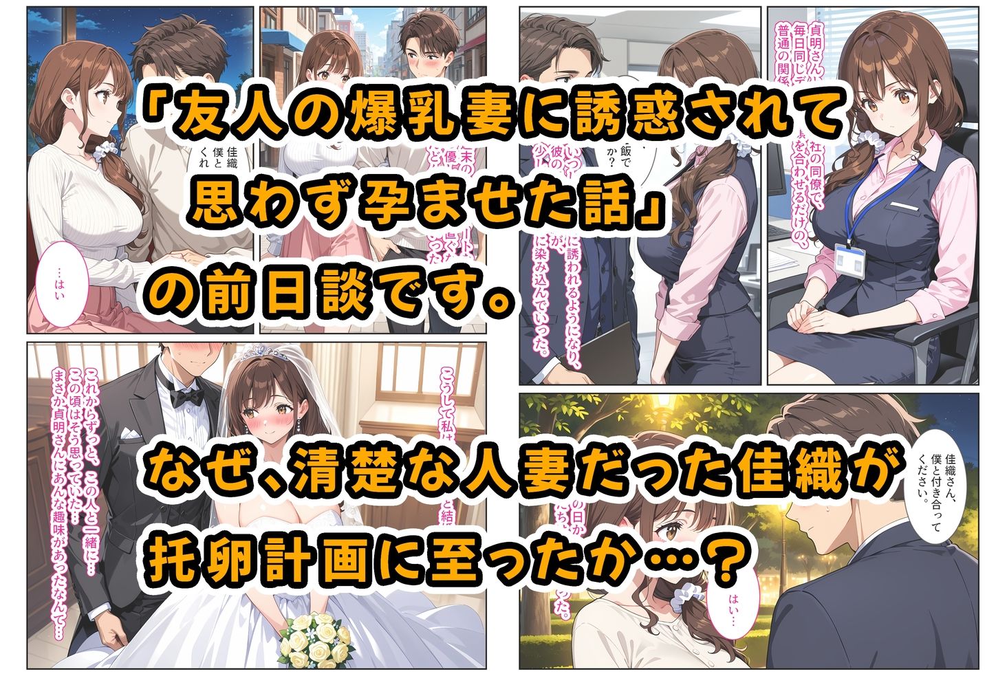 友人の爆乳妻に誘惑されて思わず孕ませた話‐前日譚〜夫の性癖で托卵覚醒した清楚妻〜 - サンプル画像 1