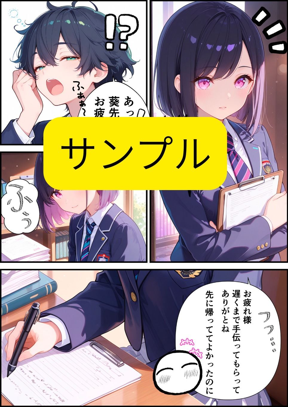 僕の生徒会長は隠れ巨乳です - サンプル画像 2