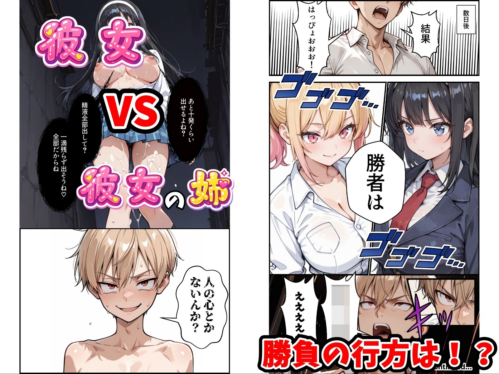 俺の彼女と彼女の姉が全力で搾り取ろうとする話 - サンプル画像 5