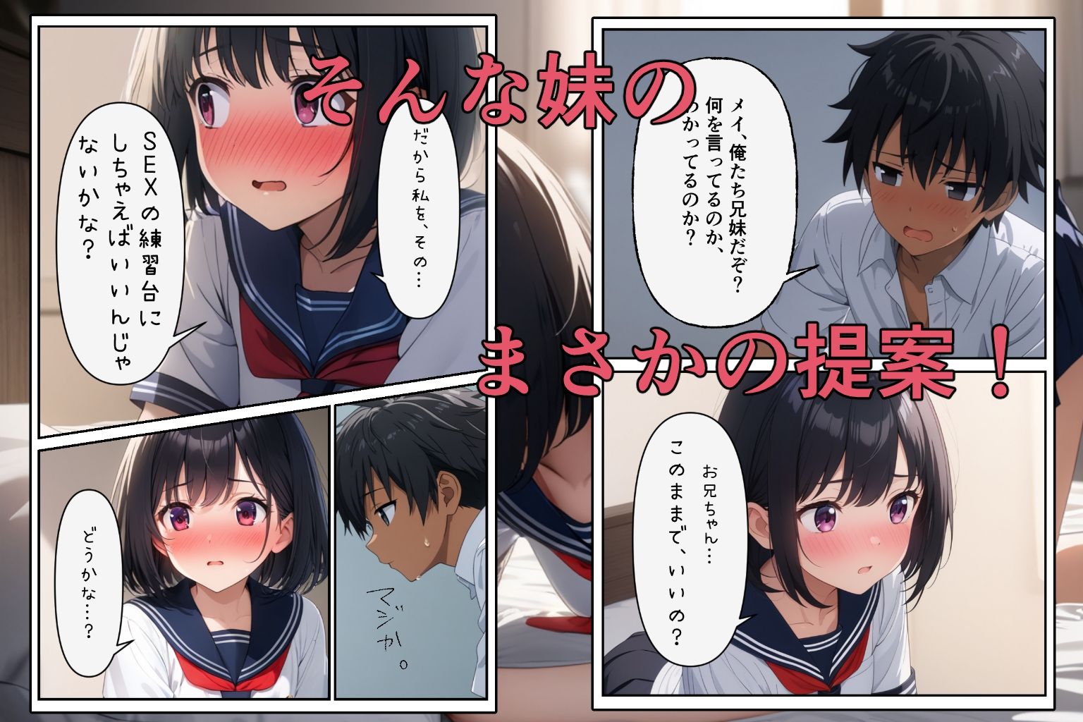 実はブラコンな妹をSEXの練習台にしちゃった件 - サンプル画像 2