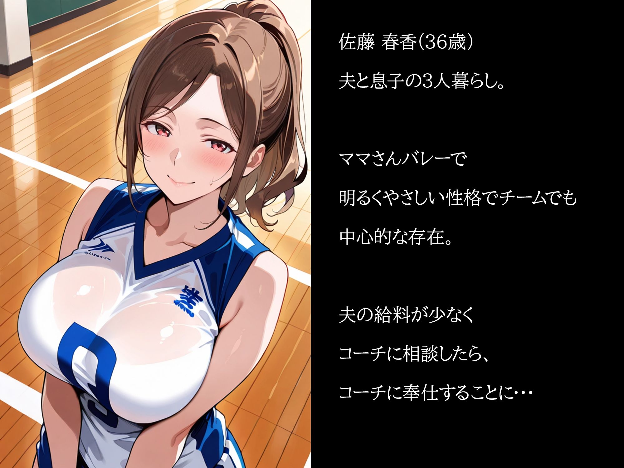 むちむち人妻調教〜豊満なバレーママがコーチのデカチンで完堕ち〜 - サンプル画像 2