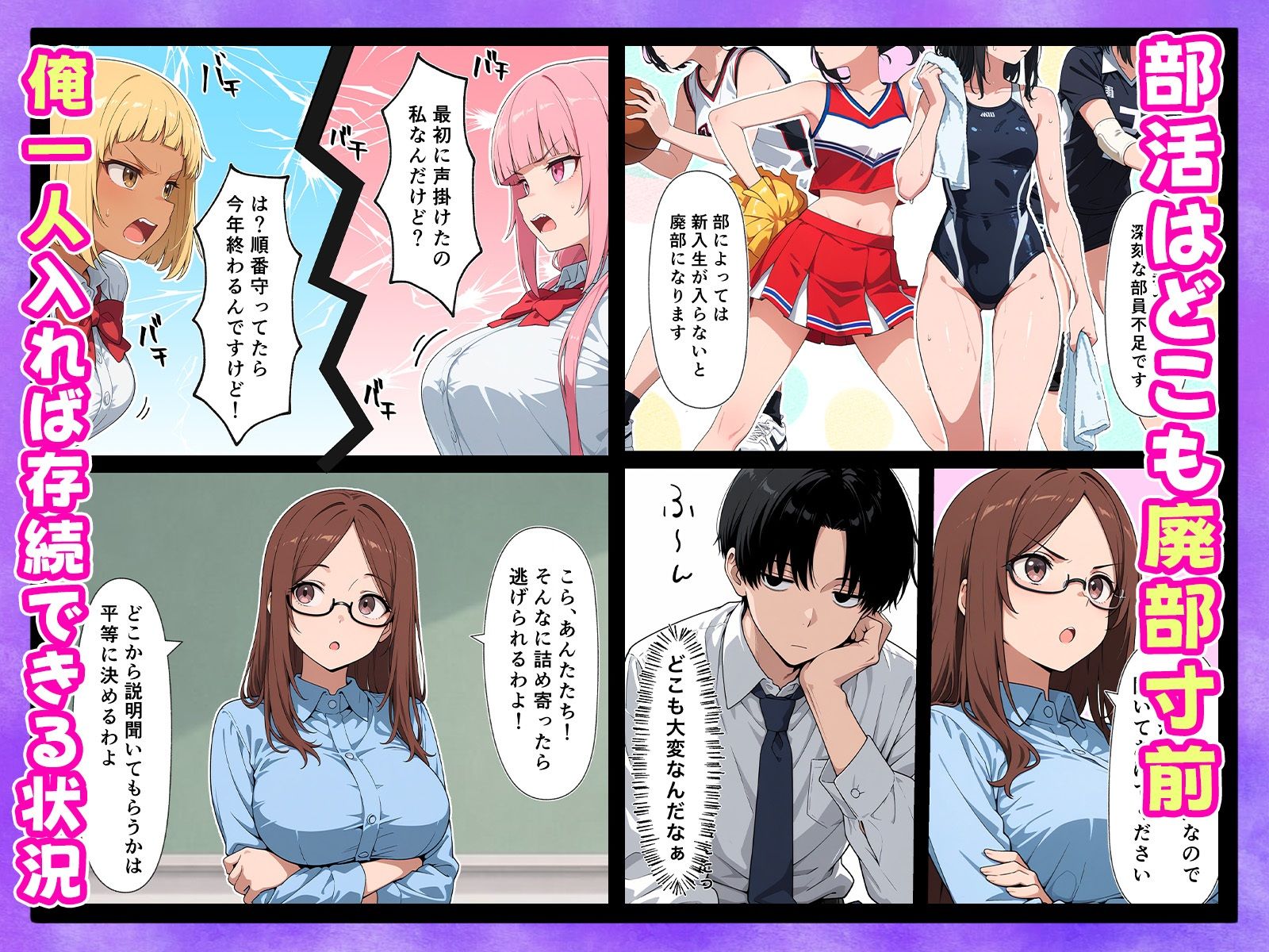 廃部寸前！？入部するまで終わらないドロドロ搾精体験入部 - サンプル画像 3