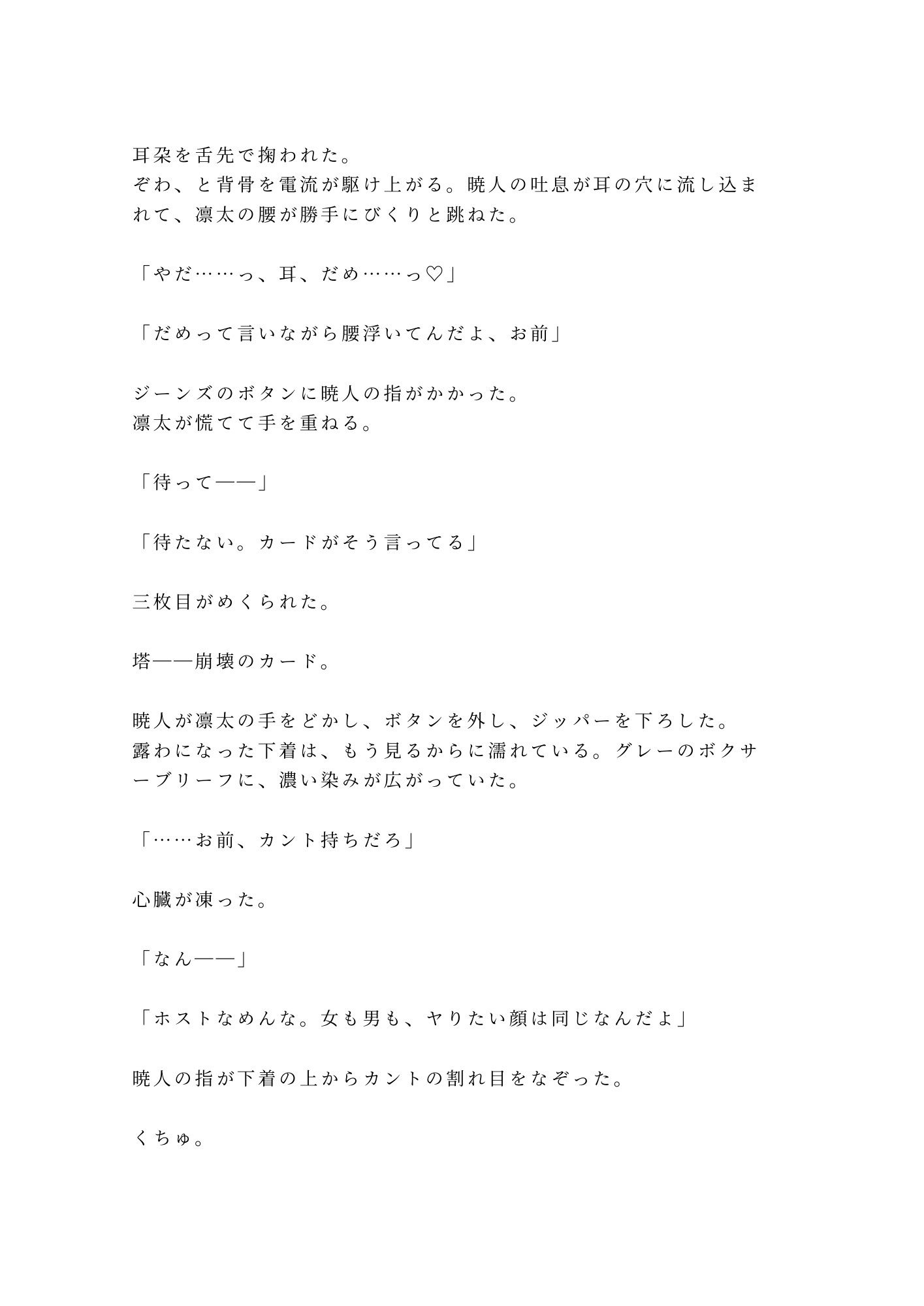 「塔のカード――今夜、お前の世界が壊れる」推しの占い配信者にタワマンへ呼び出されたガチ恋大学院生が朝まで五回堕とされる話 - サンプル画像 4