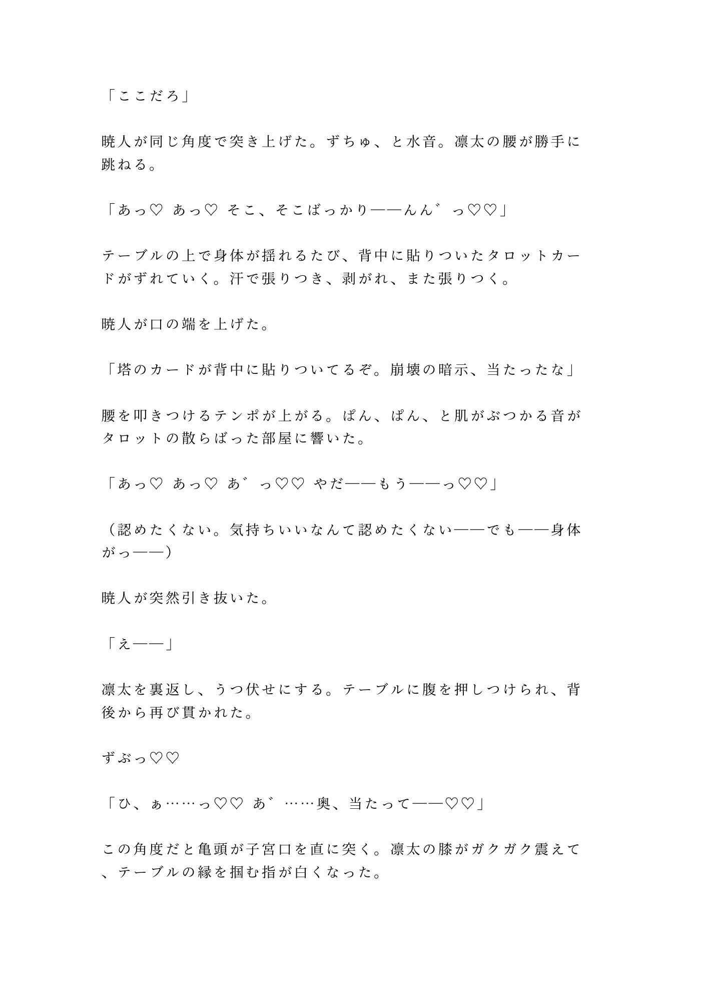 「塔のカード――今夜、お前の世界が壊れる」推しの占い配信者にタワマンへ呼び出されたガチ恋大学院生が朝まで五回堕とされる話 - サンプル画像 9
