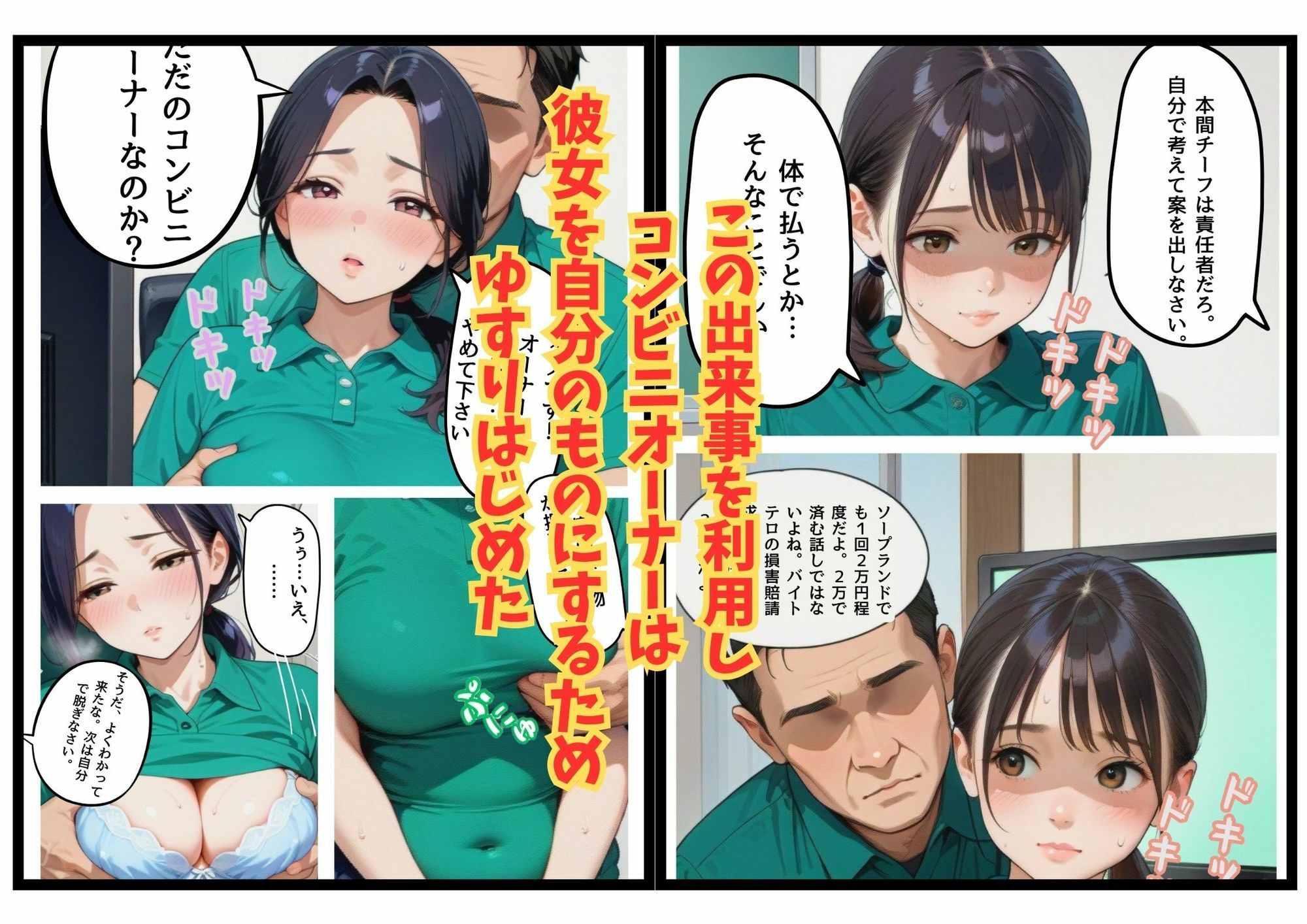 コンビニオーナーに弱みを握られた人妻バイトリーダー - サンプル画像 3