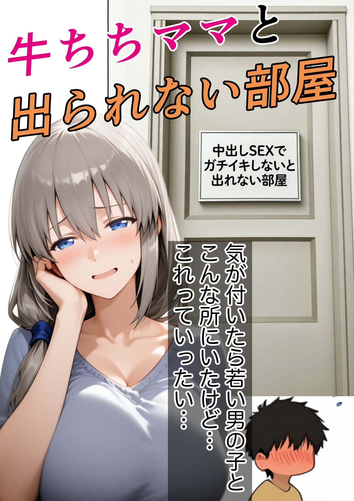 牛ちちママと出れない部屋 - サンプル画像 1