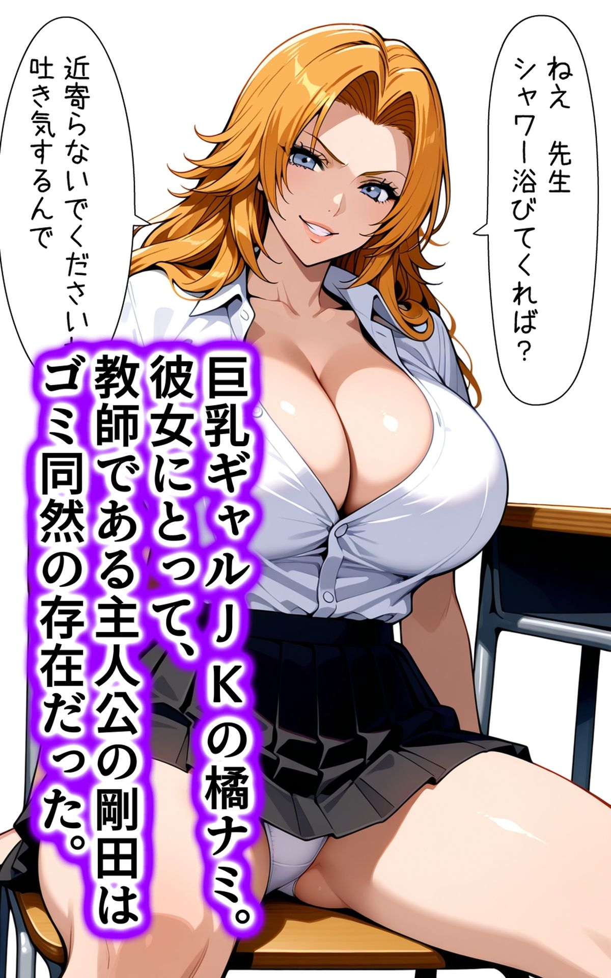 洗脳電波で性指導 生意気な巨乳ギャルJKの常識を書き換え洗脳支配し、エッチな命令で俺のオモチャにした話 - サンプル画像 1