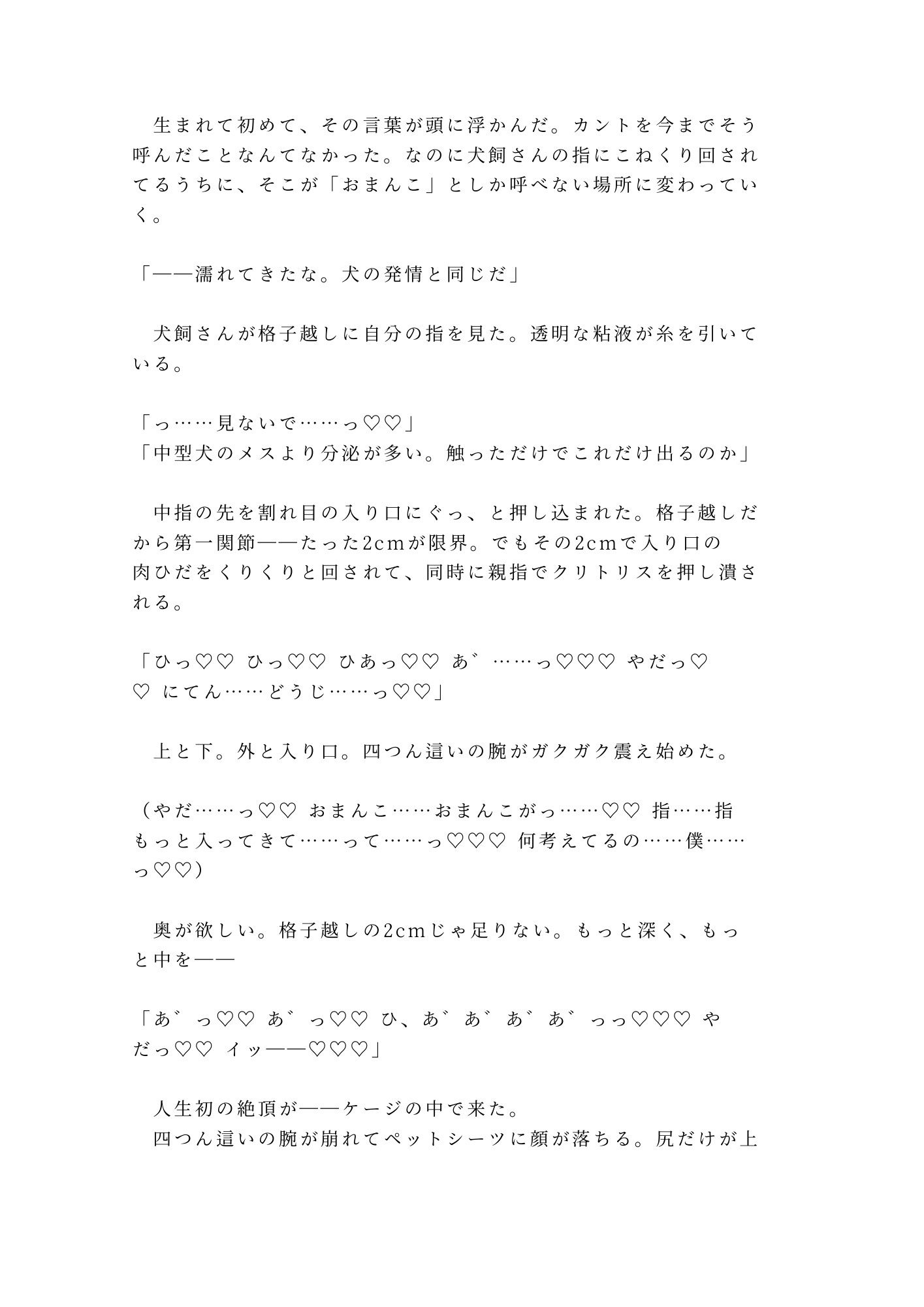 「ペットのモノを盗んだならペットとして償え」万引きバレたカントボーイが首輪とケージで犬扱いされ三回中出しで雌ペットに堕ちる話 - サンプル画像 8