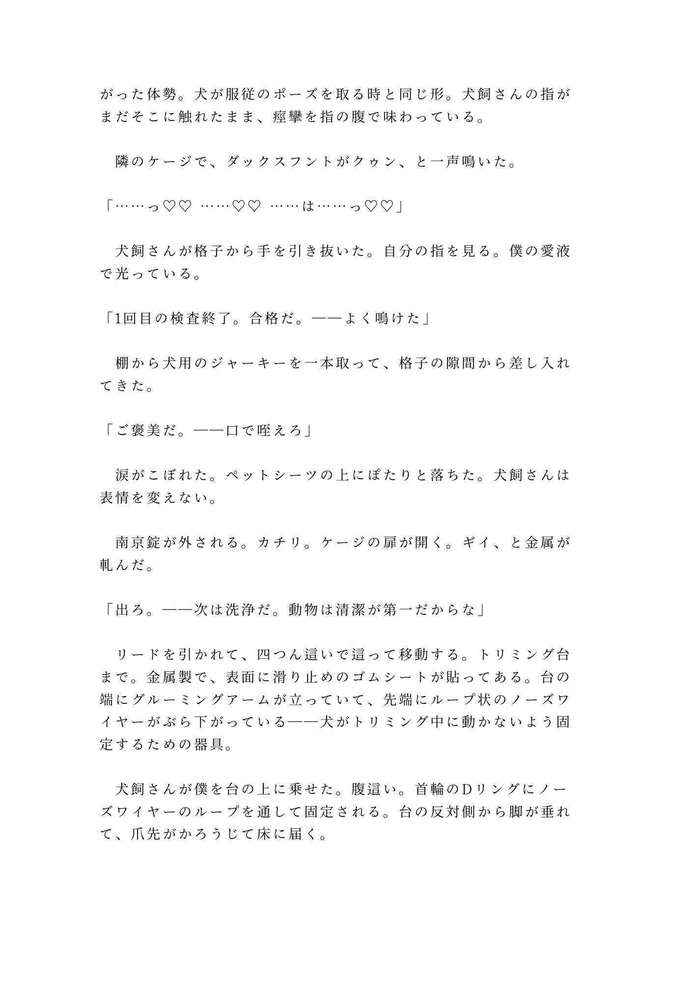 「ペットのモノを盗んだならペットとして償え」万引きバレたカントボーイが首輪とケージで犬扱いされ三回中出しで雌ペットに堕ちる話 - サンプル画像 9