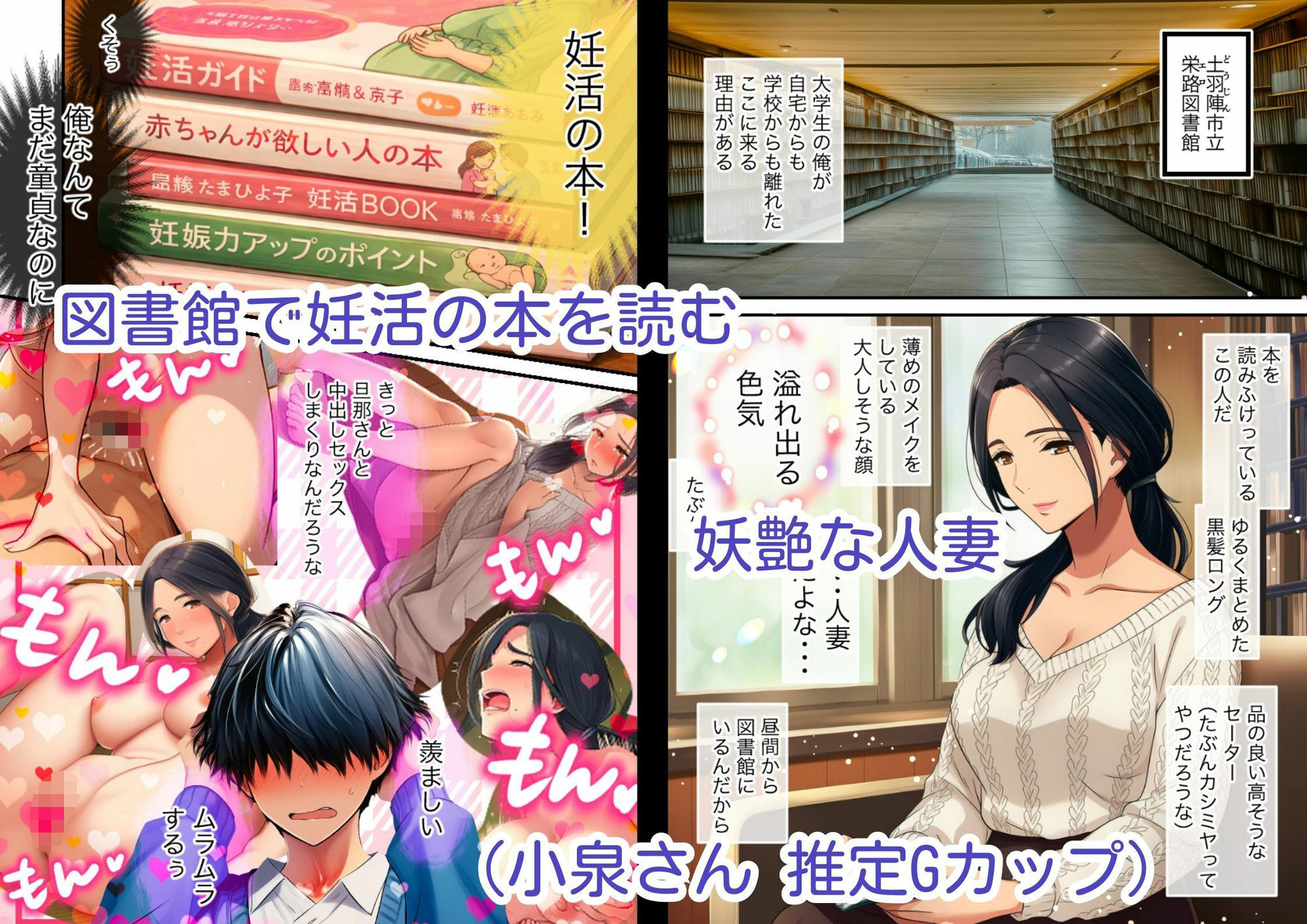 清楚なのに積極的な巨乳人妻、孕ませ希望の未亡人だった - サンプル画像 2