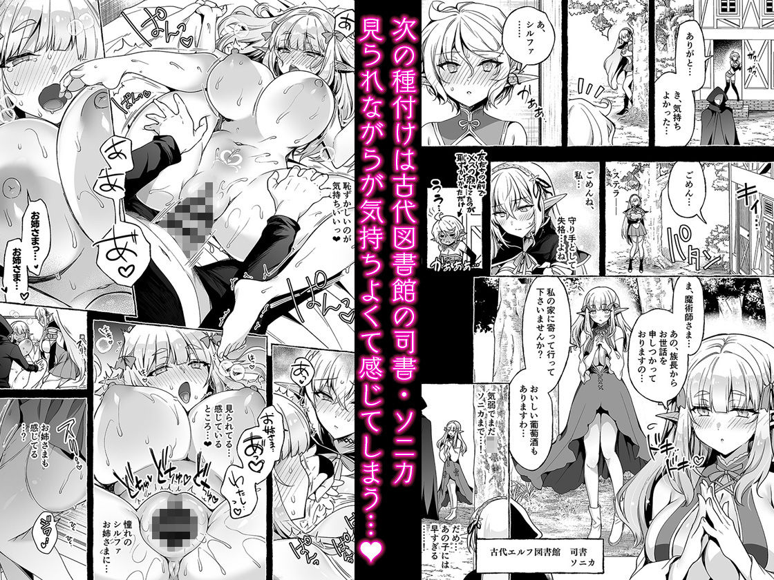淫紋魔術師のエルフハーレム - サンプル画像 3