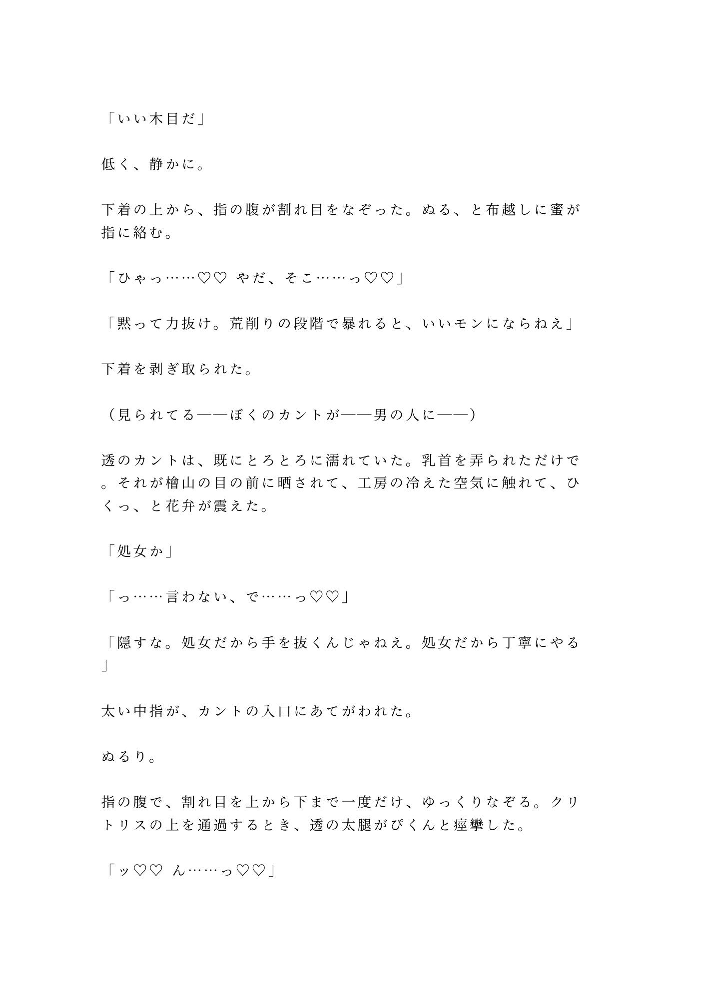 「お前が一番いい木目してる」深夜の工房で木工職人に鉋をかけるように削られ四回中出しで一点モノに仕上げられる話 - サンプル画像 6
