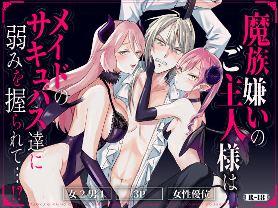 魔族嫌いのご主人様はメイドのサキュバス達に弱みを握られて…！？