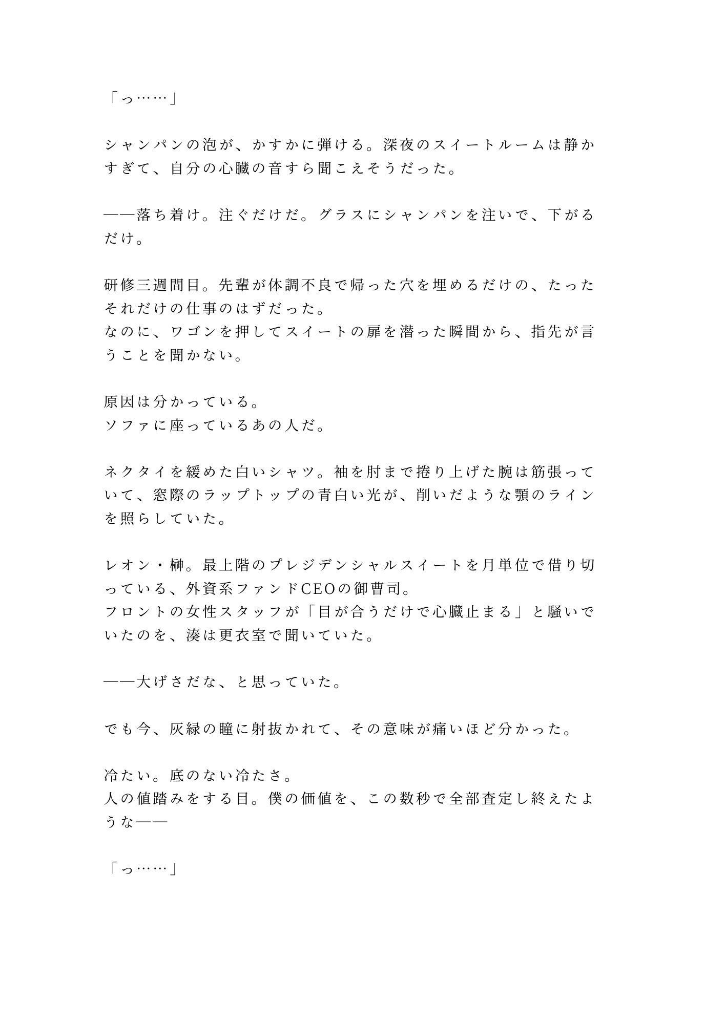 「弁償できるのか？」六本木最上階で御曹司にカントを暴かれたベルボーイが夜景の前で三回中出しされる話 - サンプル画像 2