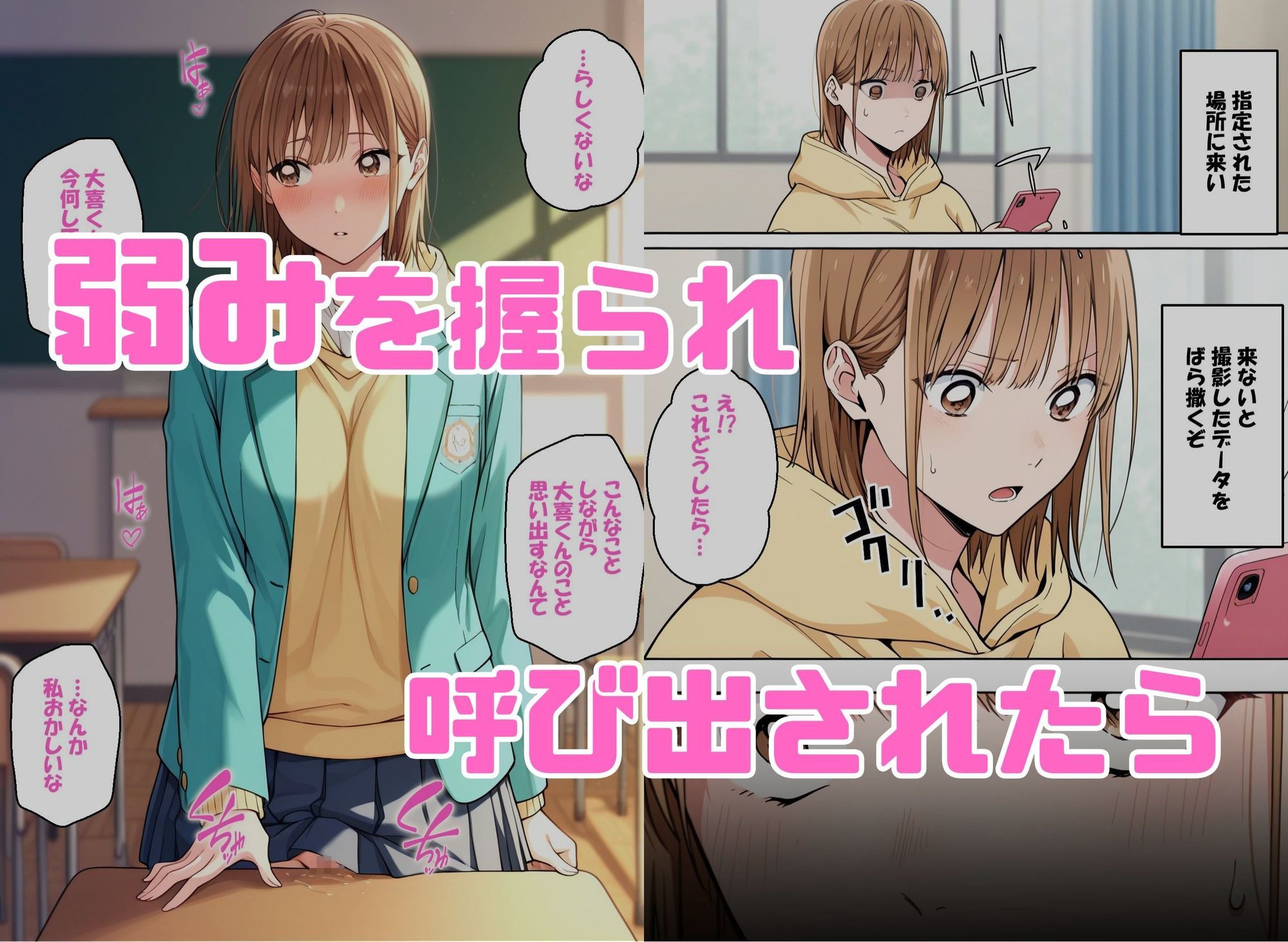 寝取られ女子 弱みをネタに支配された 鹿〇千夏 - サンプル画像 1