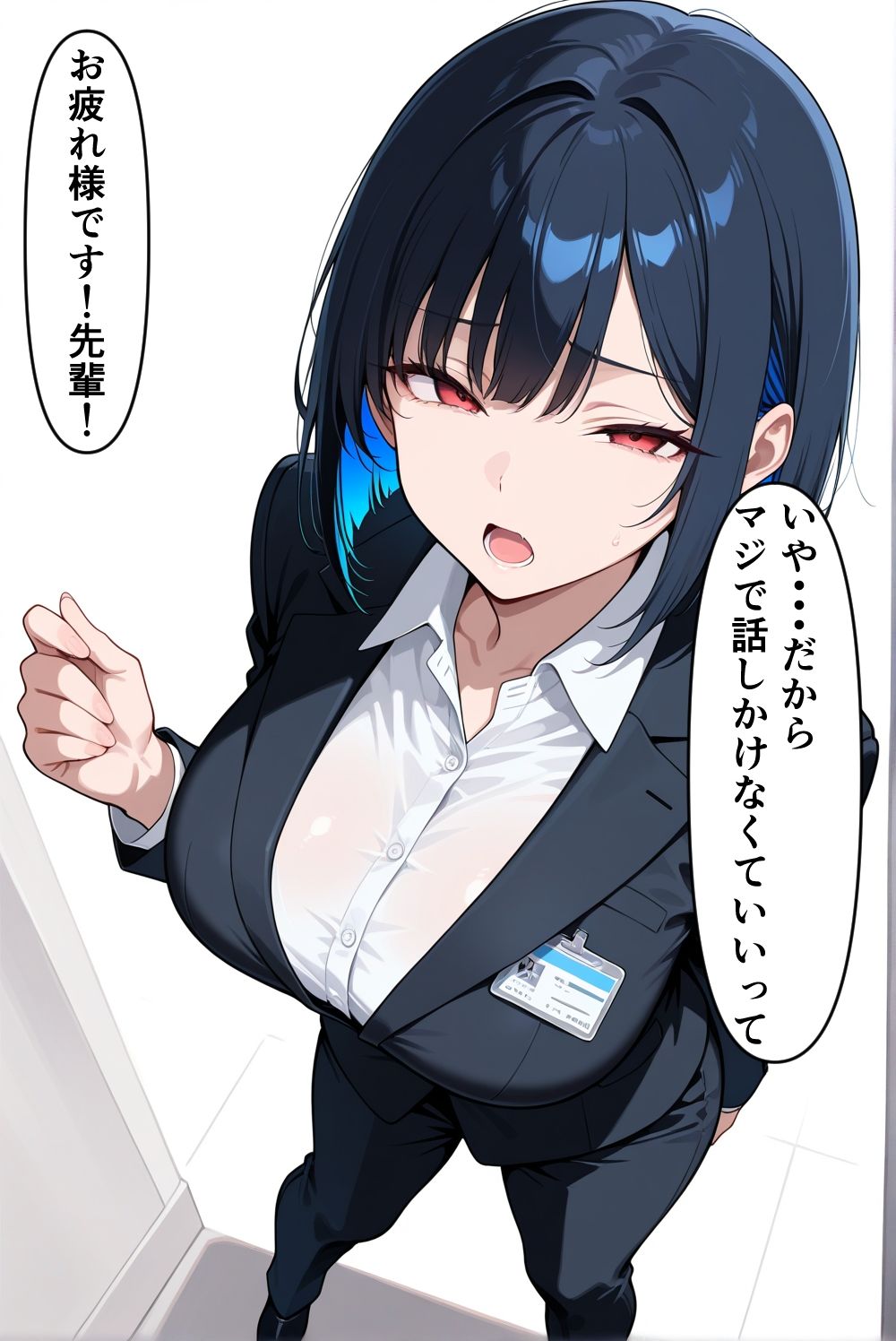 僕を嫌ってる先輩が僕のデカチンポにはチョロかった。 - サンプル画像 1