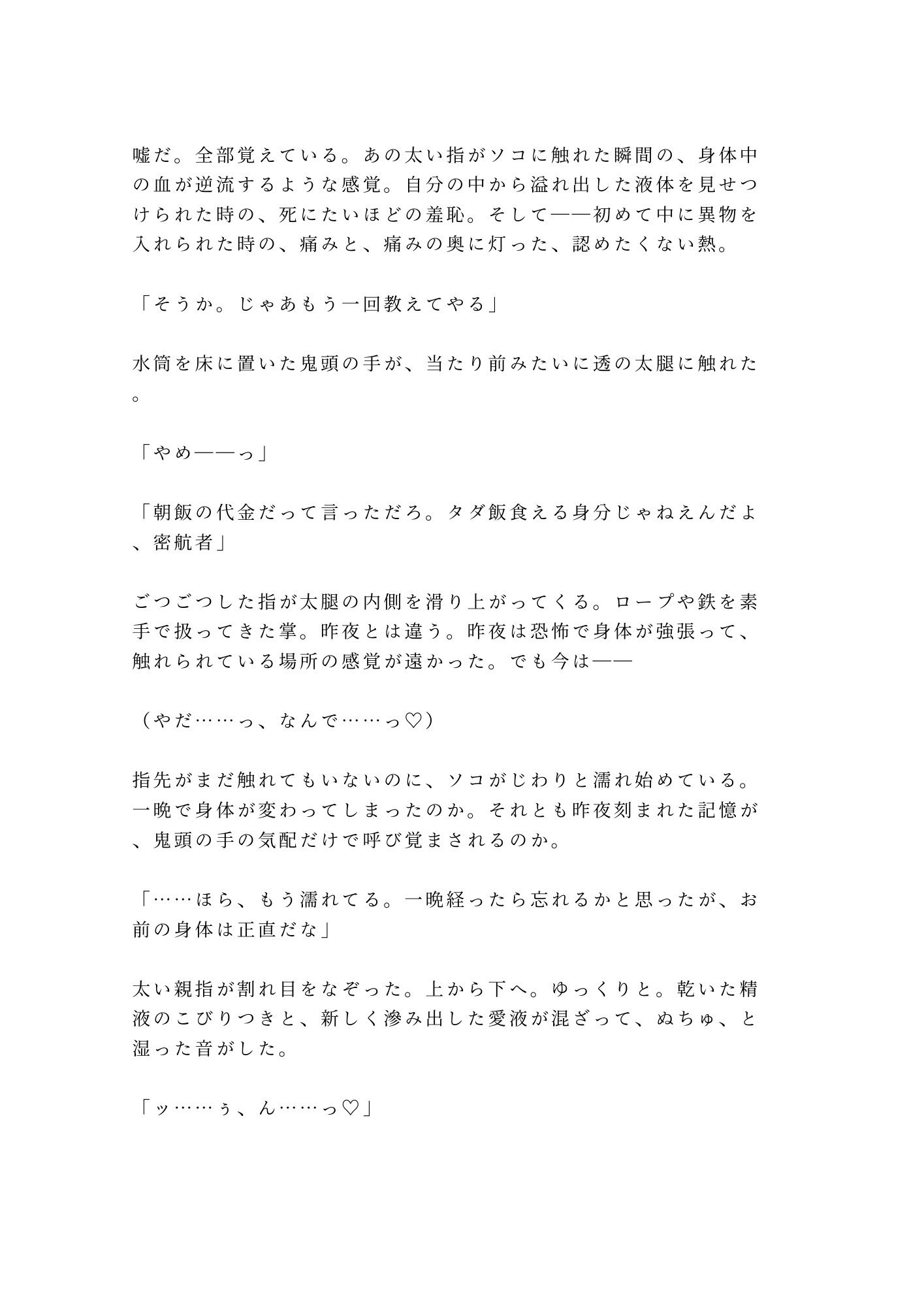 【監禁×拘束×中出し】貨物船の船底で密輸ブローカーに見つかった密航者が「お前は俺の積荷だ」と3日間ロープで繋がれカントを犯●れ尽くす話 - サンプル画像 3