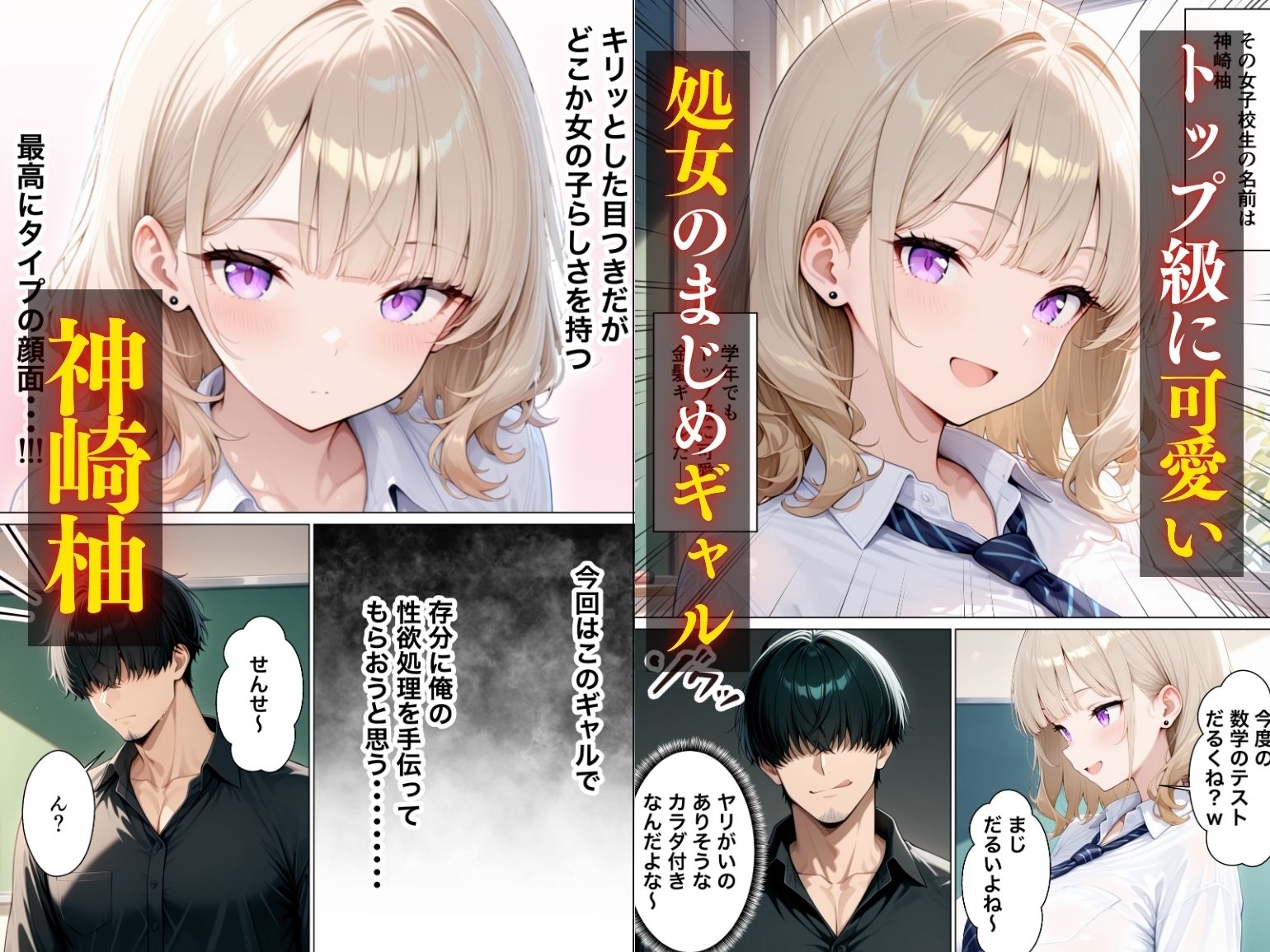 まじめ処女の教え子ギャルがクズ教師に開発される話 - サンプル画像 2