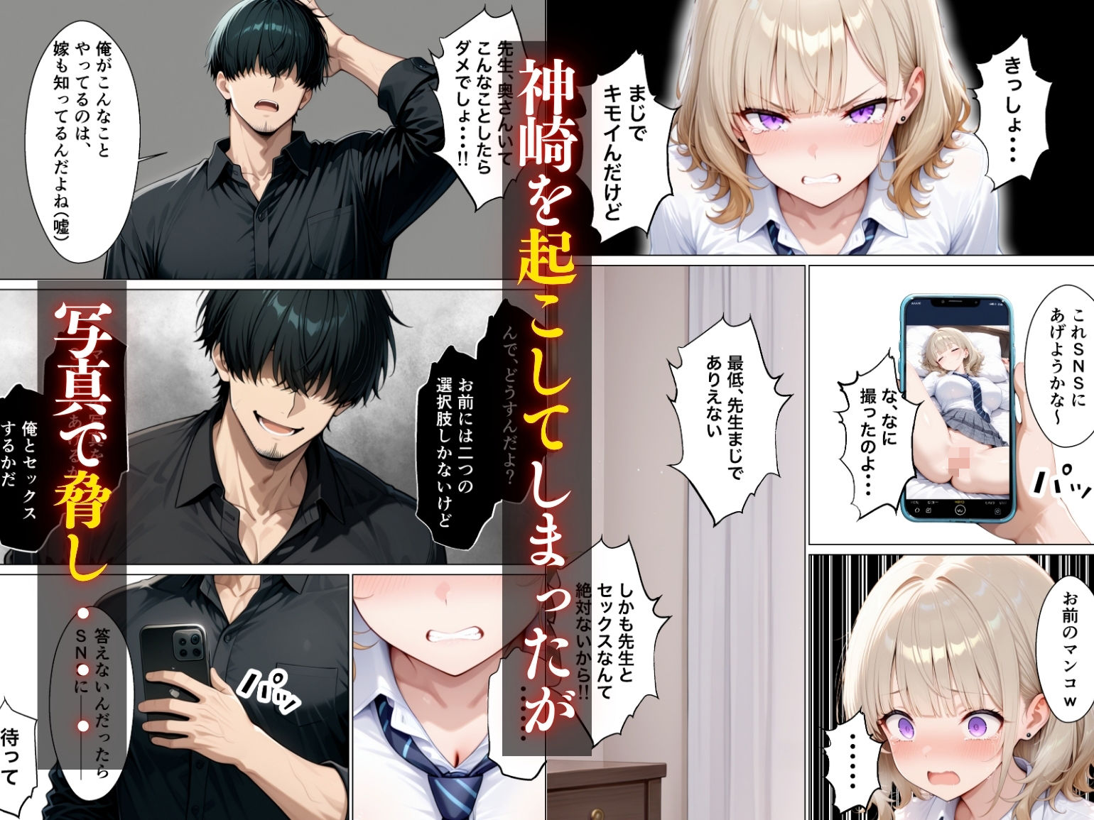 まじめ処女の教え子ギャルがクズ教師に開発される話 - サンプル画像 5