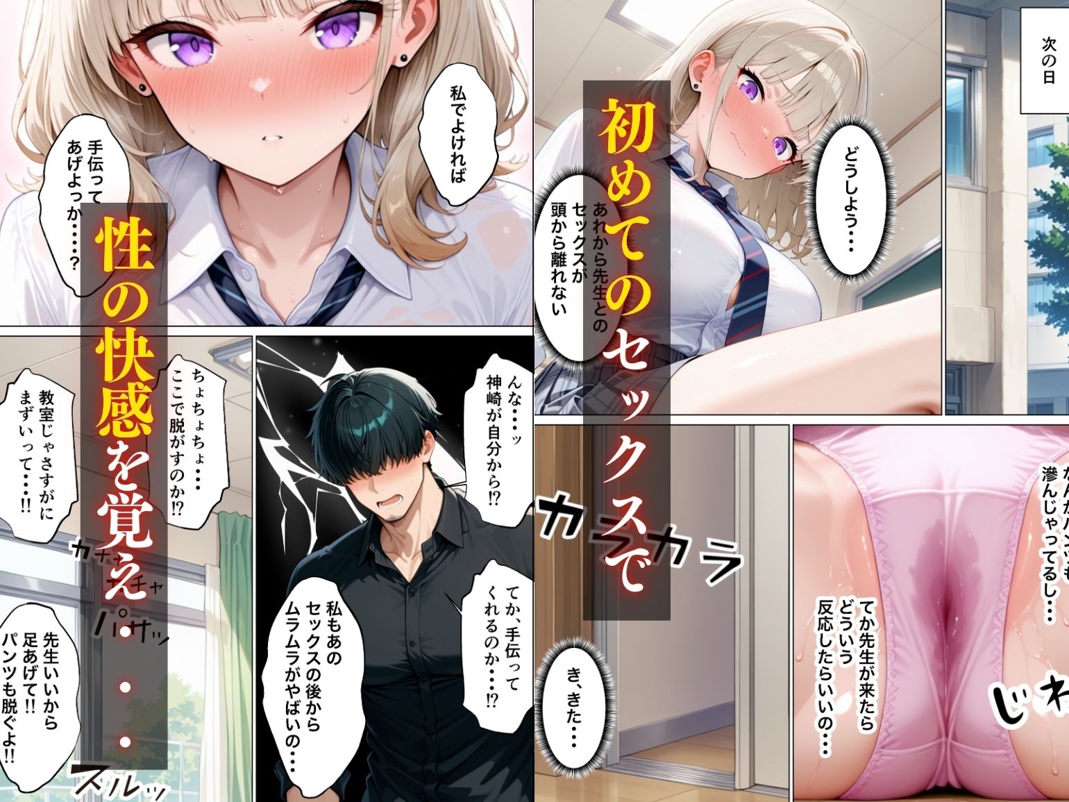 まじめ処女の教え子ギャルがクズ教師に開発される話 - サンプル画像 8