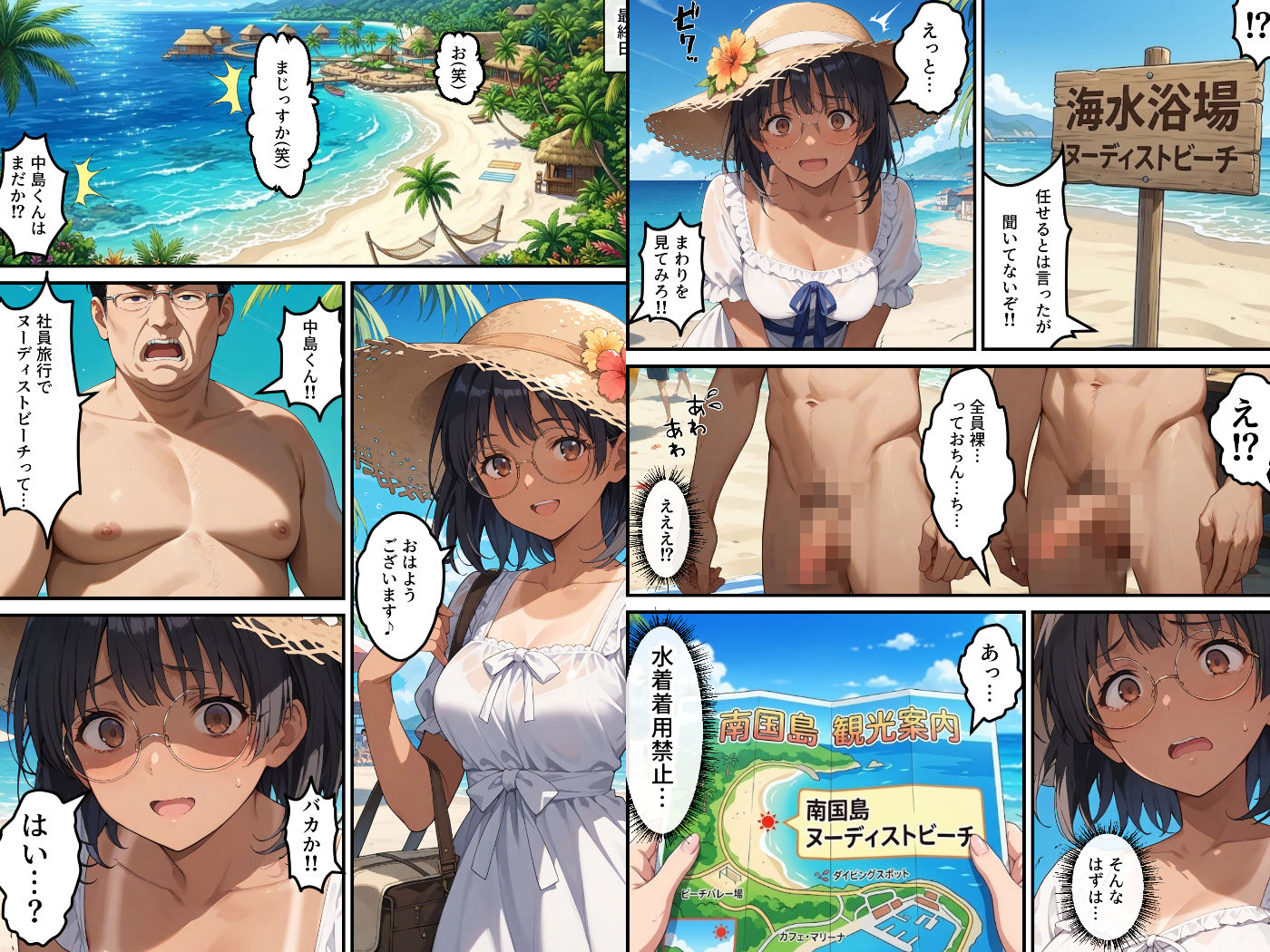 社員旅行でヌーディストビーチってバカなのか！？ー完璧新人ちゃんの失敗プラン！ - サンプル画像 5