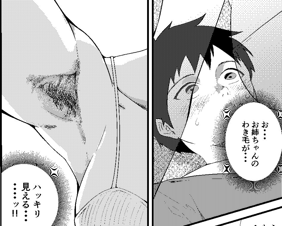 お姉ちゃん、ワキ毛生えてる - サンプル画像 1