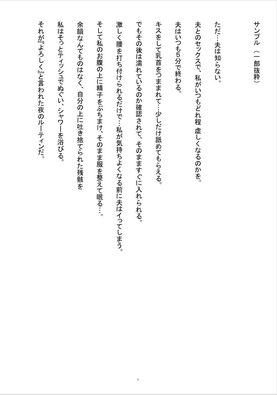 オ〇ニーを録音され脅された既婚妻が、隣人の枯れオジに寸止め調教されて中〇しまで落ちる話 - サンプル画像 1