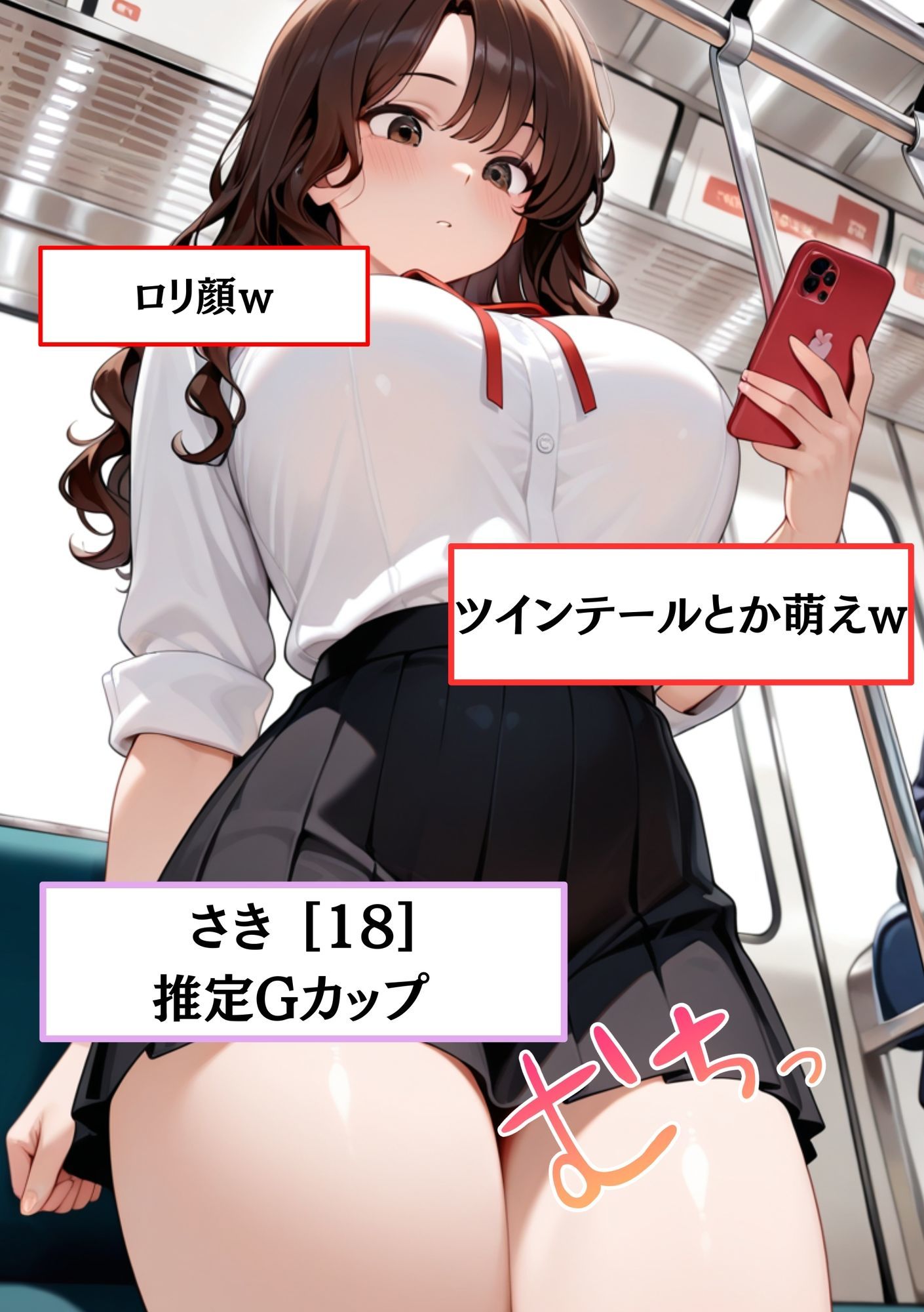 【速報】【JKが痴●被害に！】日々痴●被害に遭ってる さきさん［18歳］推定Gカップのまんこに男性が精子を中出しする事件。彼氏がいるのに性被害に逢う。 - サンプル画像 2