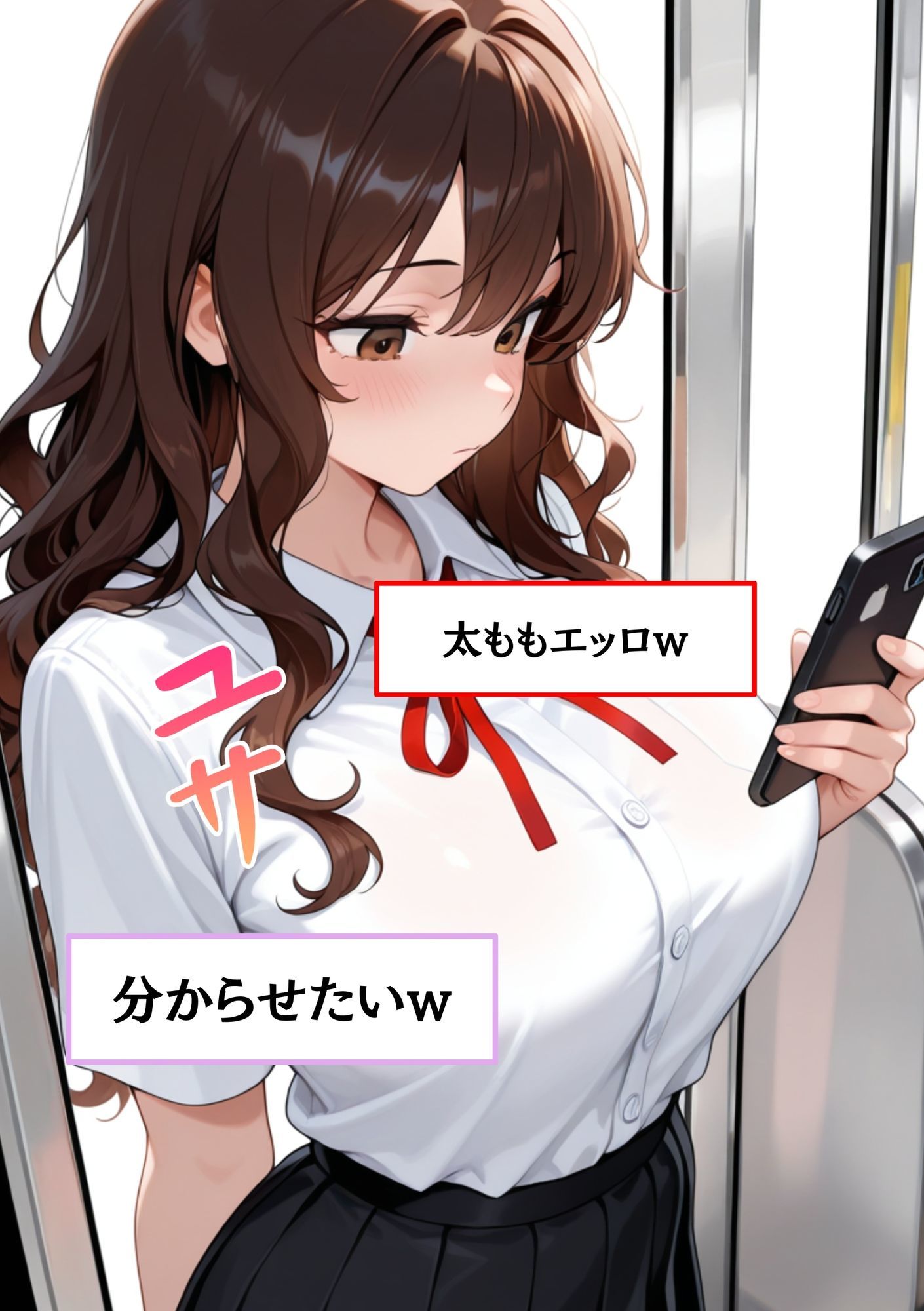 【速報】【JKが痴●被害に！】日々痴●被害に遭ってる さきさん［18歳］推定Gカップのまんこに男性が精子を中出しする事件。彼氏がいるのに性被害に逢う。 - サンプル画像 3