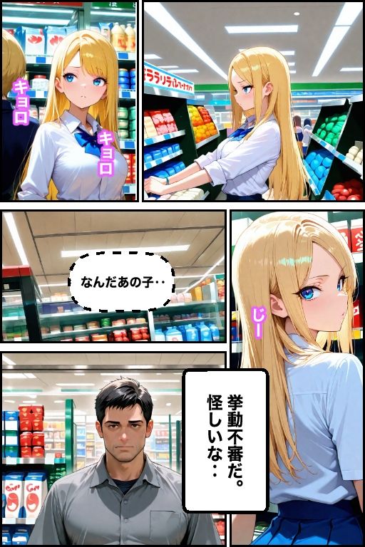 万引き現行犯！金髪ギャルを店長専用の「中出し肉便器」に分からせるまで - サンプル画像 6