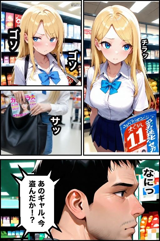 万引き現行犯！金髪ギャルを店長専用の「中出し肉便器」に分からせるまで - サンプル画像 7