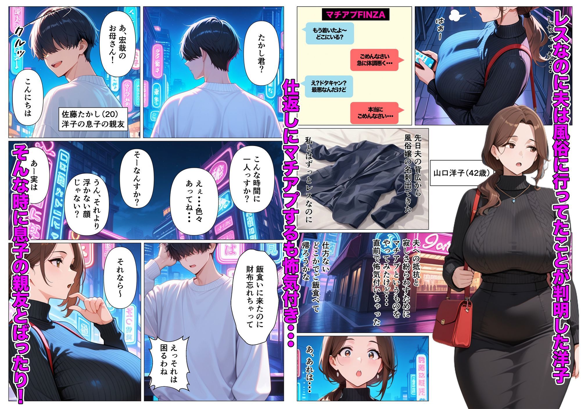 背徳感に負けたGカップむちむち人妻  息子の親友と本能剥き出しセックスした話〜欲求不満母からメスになった夜〜 - サンプル画像 2