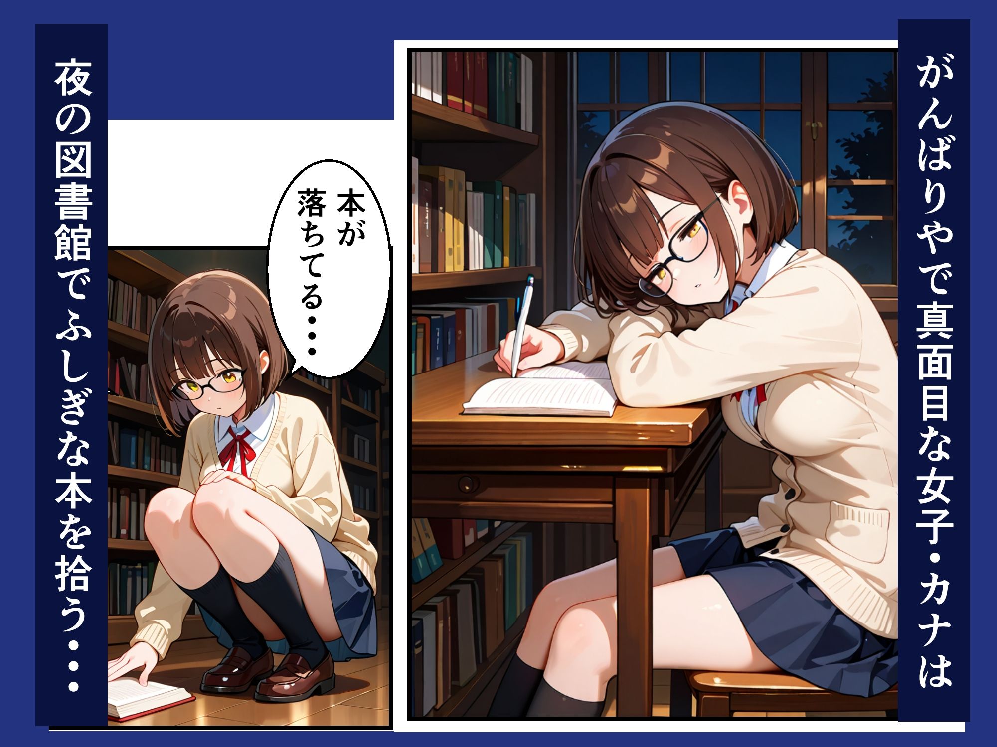 触手図書館の夜 - サンプル画像 1