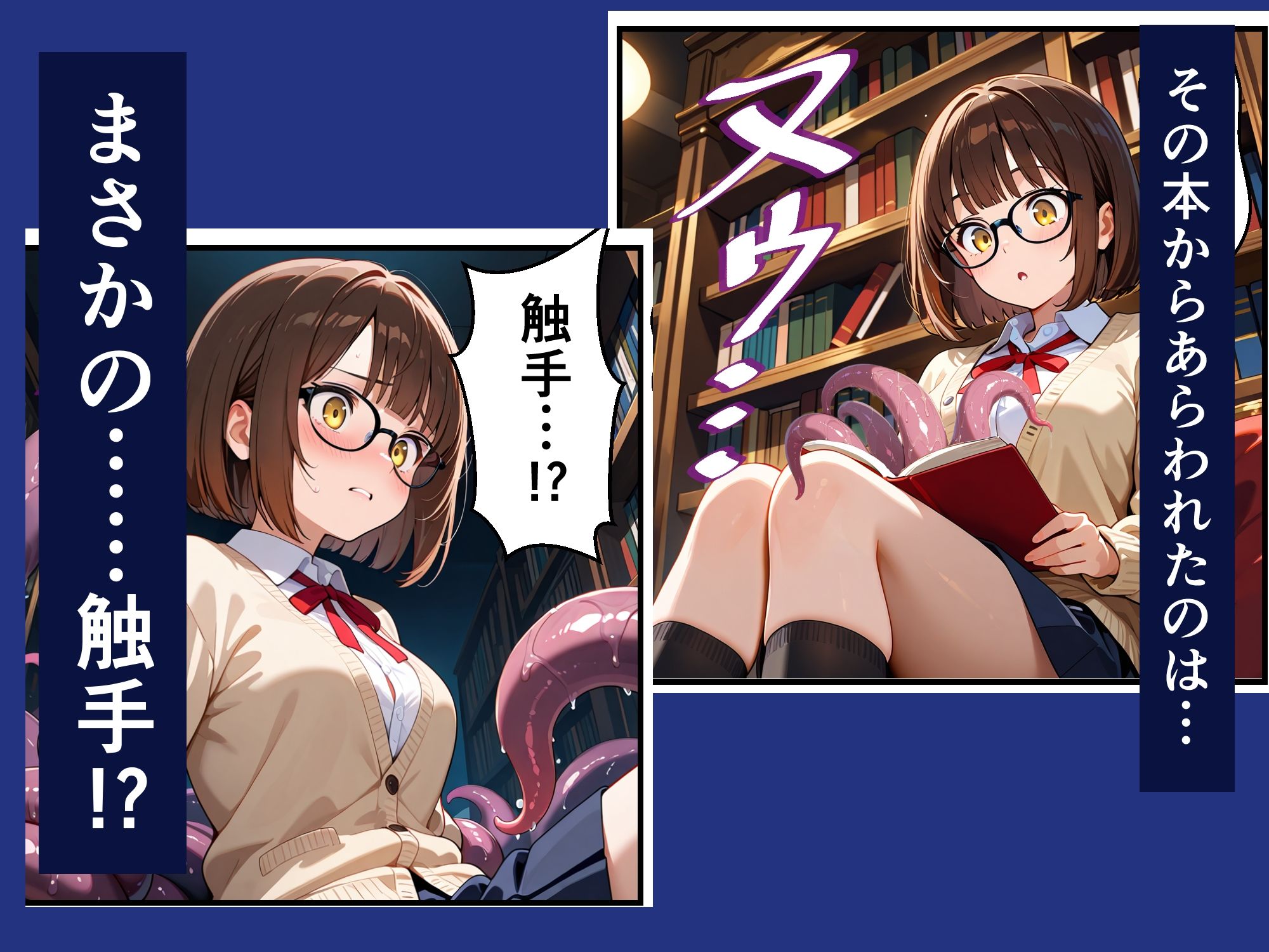 触手図書館の夜 - サンプル画像 2