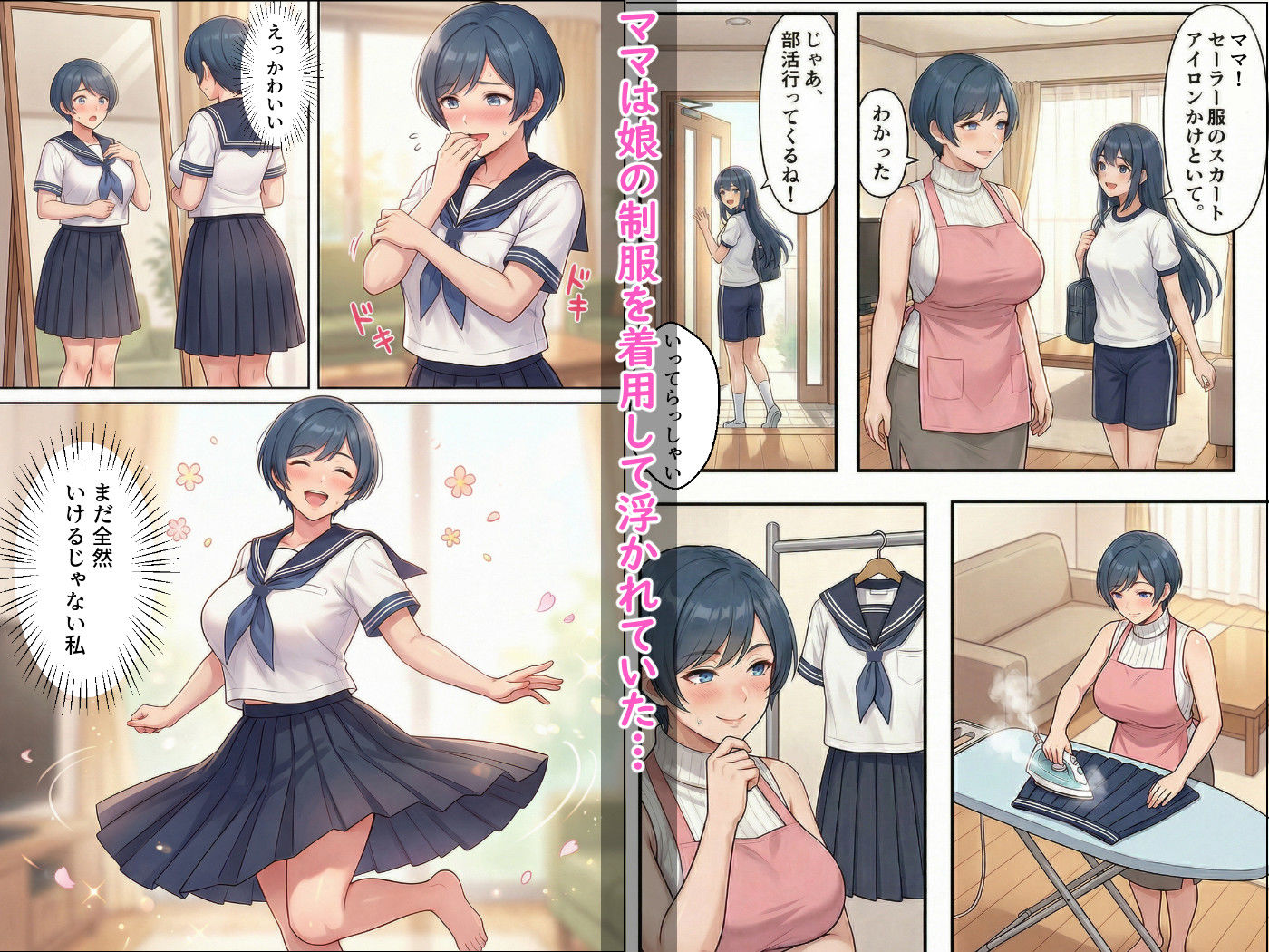 勝気ママの甘い弱点 〜ママが息子の甘いSEXで子宮までとろけちゃう話 - サンプル画像 1