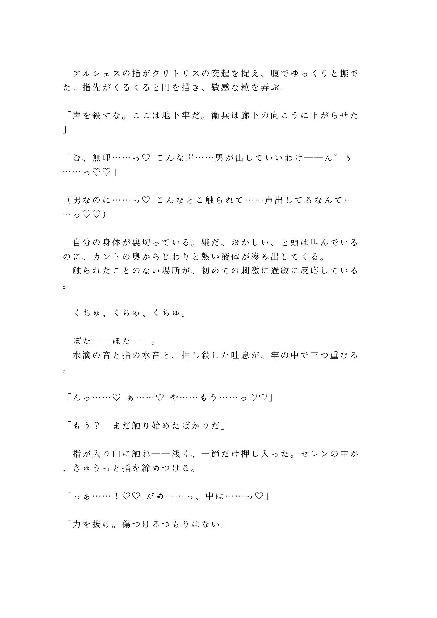 乙女ゲームの悪役騎士に転生したカントが攻略対象の王子に「お前を処刑する前に一つだけ確かめたいことがある」と牢の中で運命を変えられる話 - サンプル画像 7