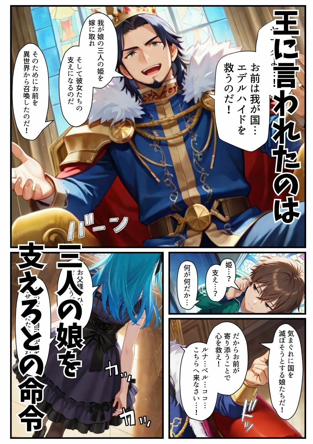 異世界転生したら束縛地雷系ゴスロリ女性に囲まれてハーレムになった話 - サンプル画像 2