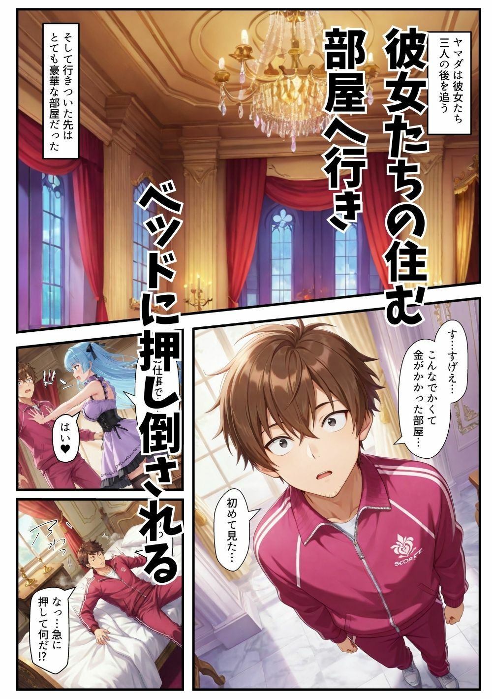 異世界転生したら束縛地雷系ゴスロリ女性に囲まれてハーレムになった話 - サンプル画像 5