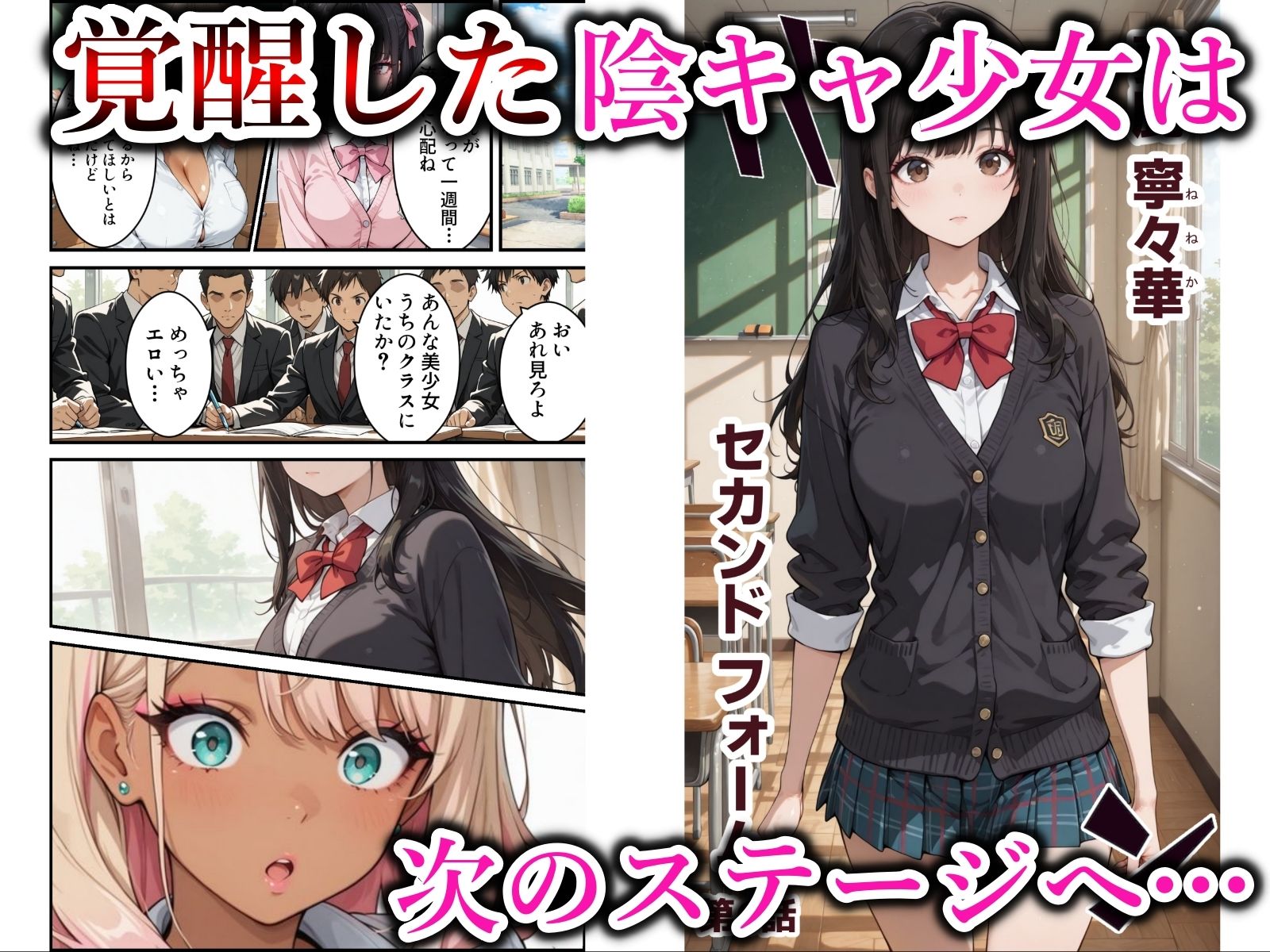 地味な爆乳陰キャがビッチギャルに堕ちる話 - サンプル画像 5