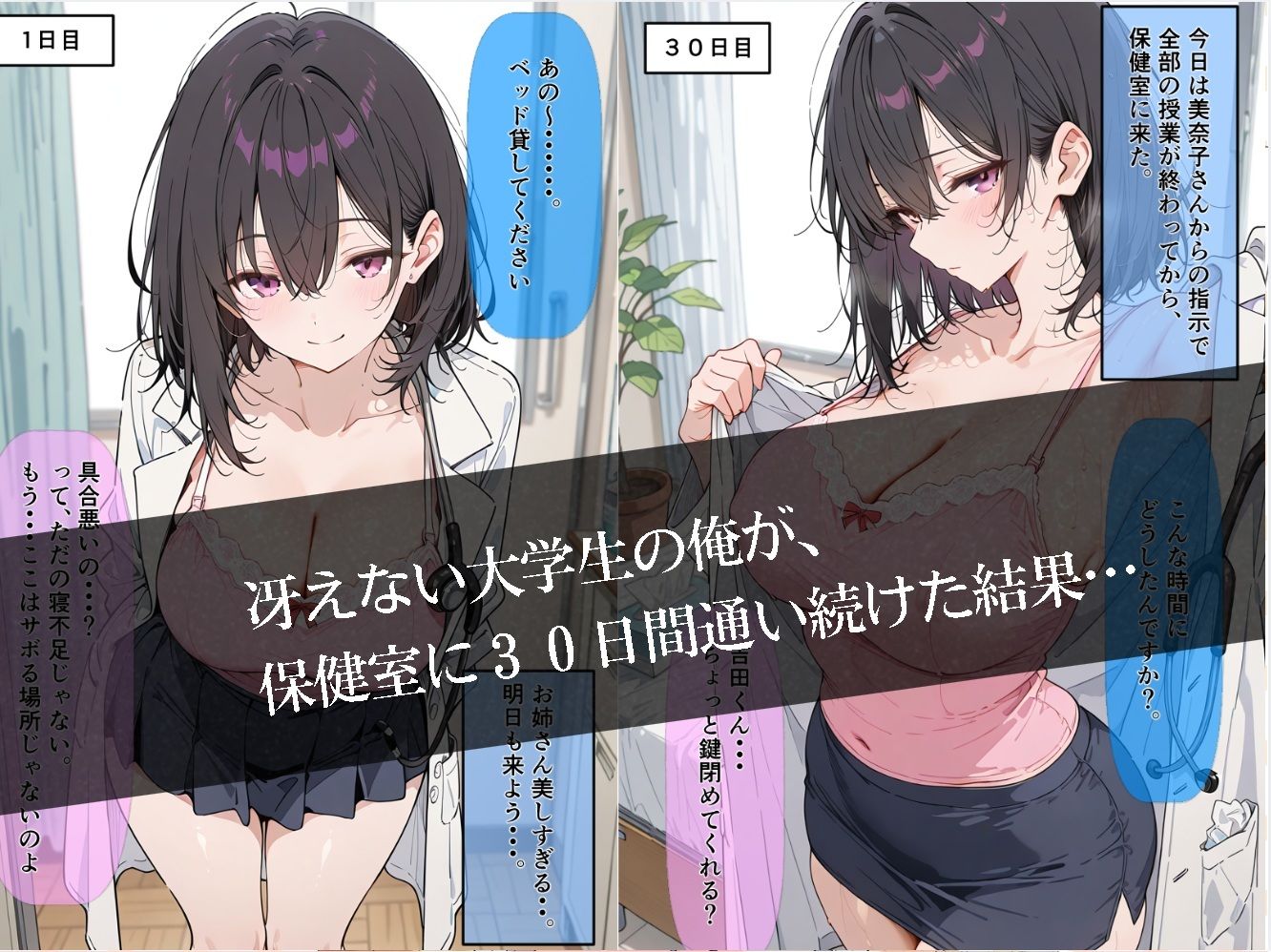 30日後にS〇Xする保健室の先生 - サンプル画像 3